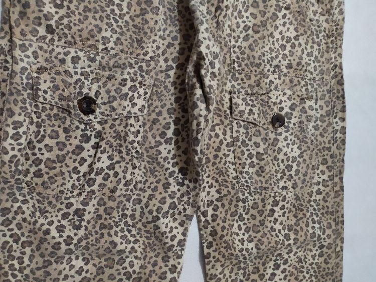 Other × Vintage 🔥Michele Bohbot Leopard Cargo multi pocket Pants Size US 29 - 5 Thumbnail