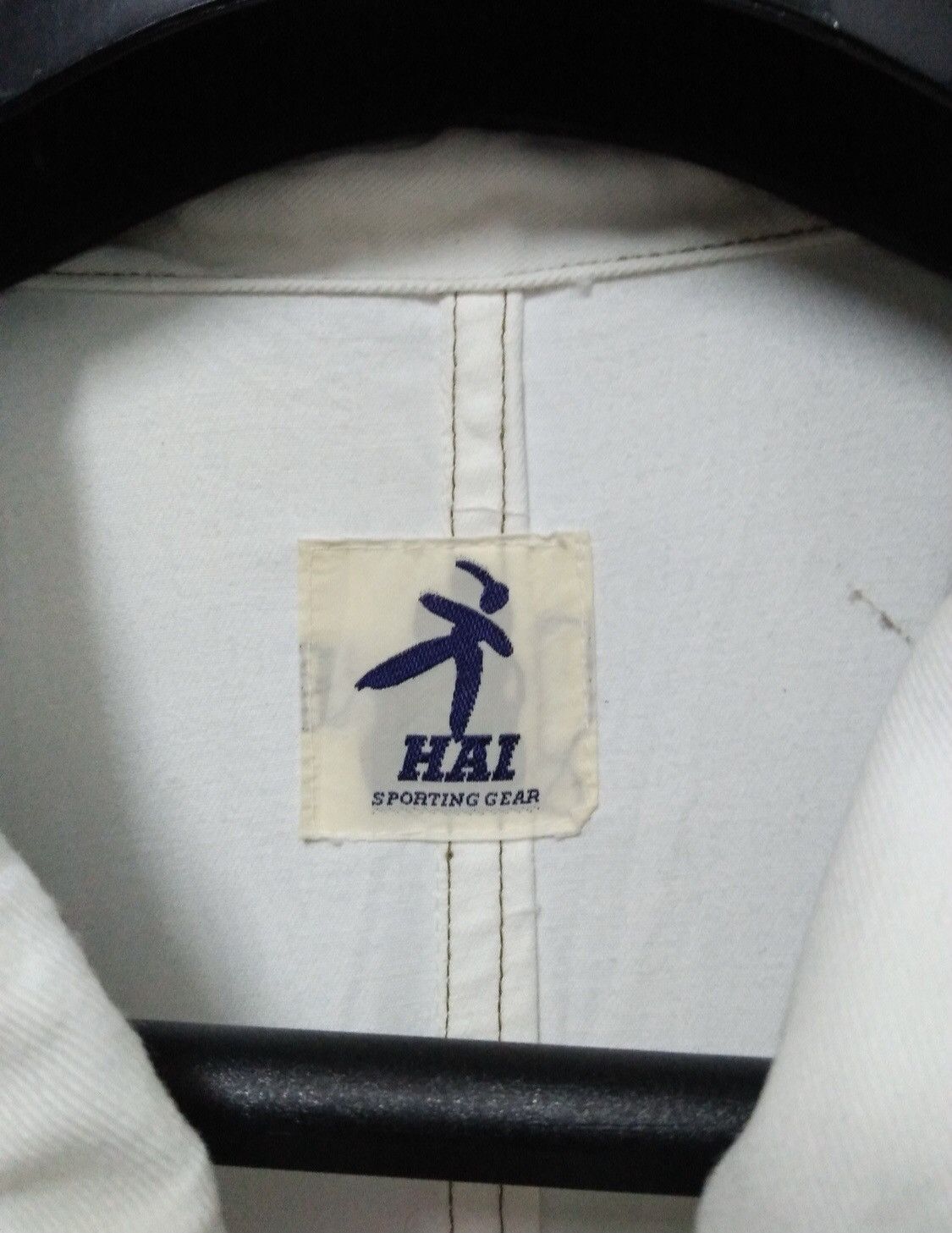 Hai Sporting Gear × Issey Miyake × Vintage Vintage Hai Sporting Gear White Workwear Jacket Size US L / EU 52-54 / 3 - 8 Thumbnail