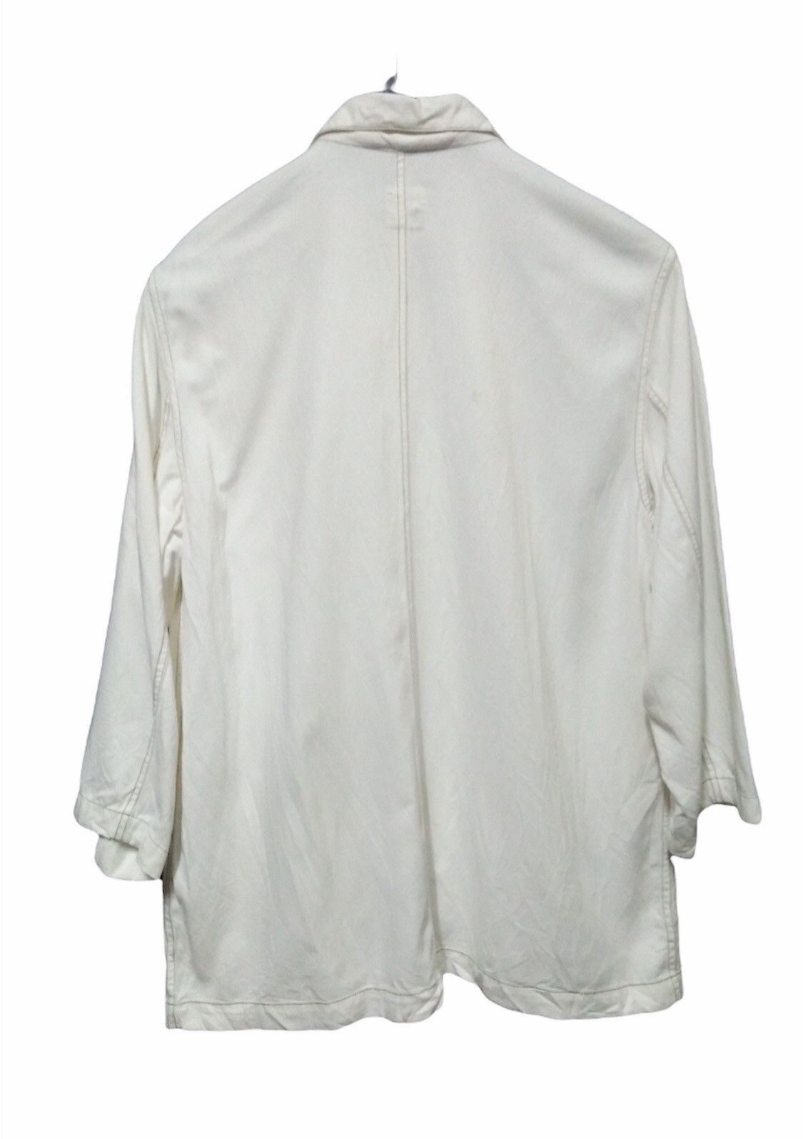 Hai Sporting Gear × Issey Miyake × Vintage Vintage Hai Sporting Gear White Workwear Jacket Size US L / EU 52-54 / 3 - 7 Thumbnail