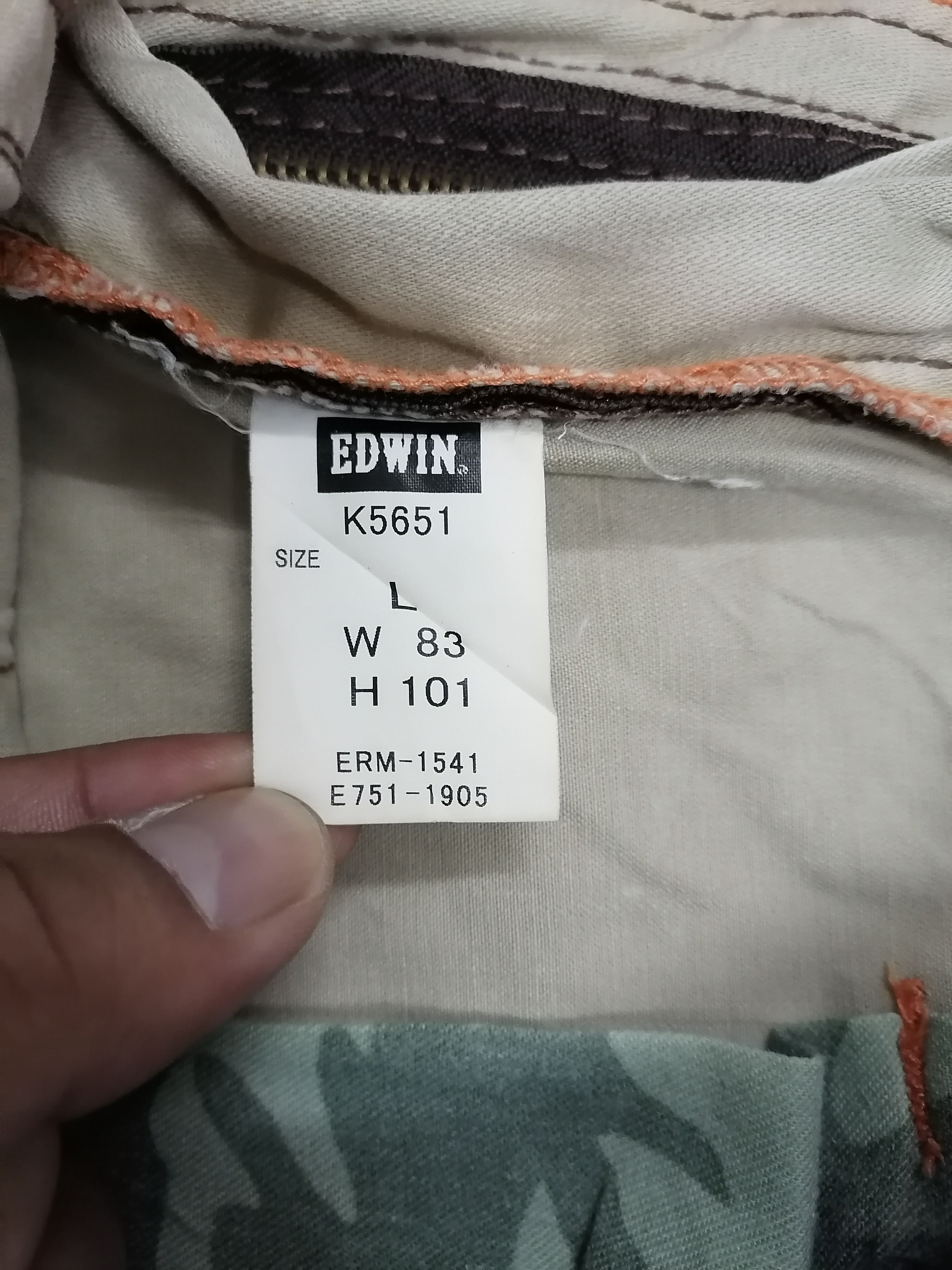 Japanese Brand Flare Edwin 505 Khaki Front Pocket Pants Size US 34 / EU 50 - 9 Thumbnail