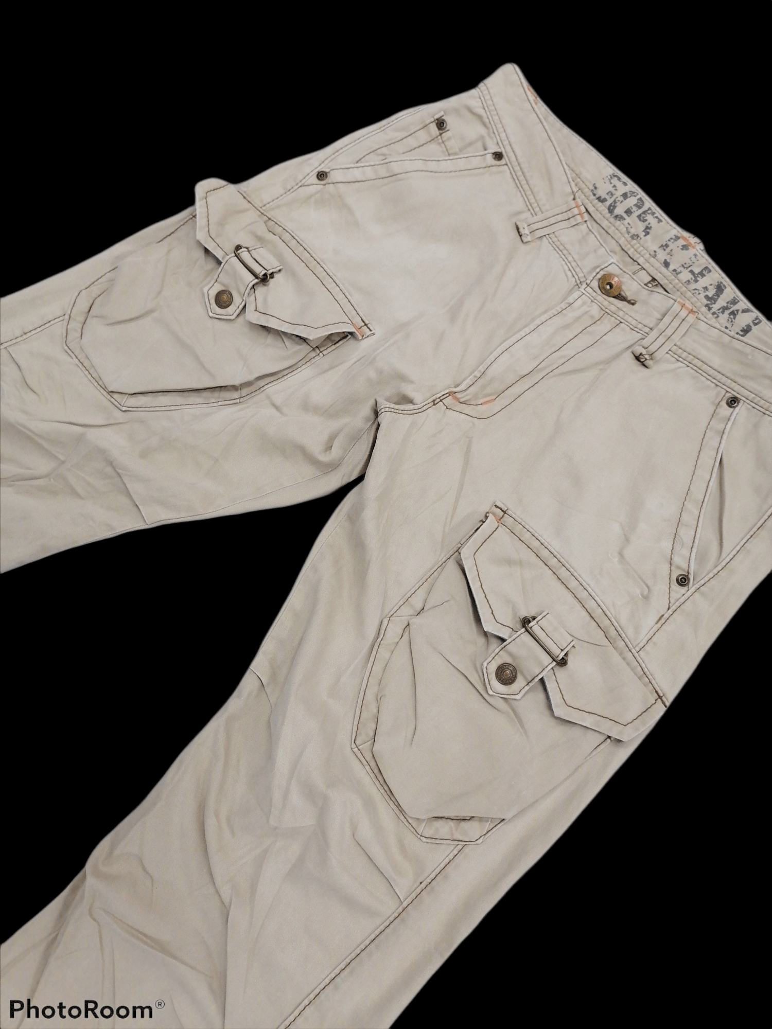 Japanese Brand Flare Edwin 505 Khaki Front Pocket Pants Size US 34 / EU 50 - 3 Thumbnail