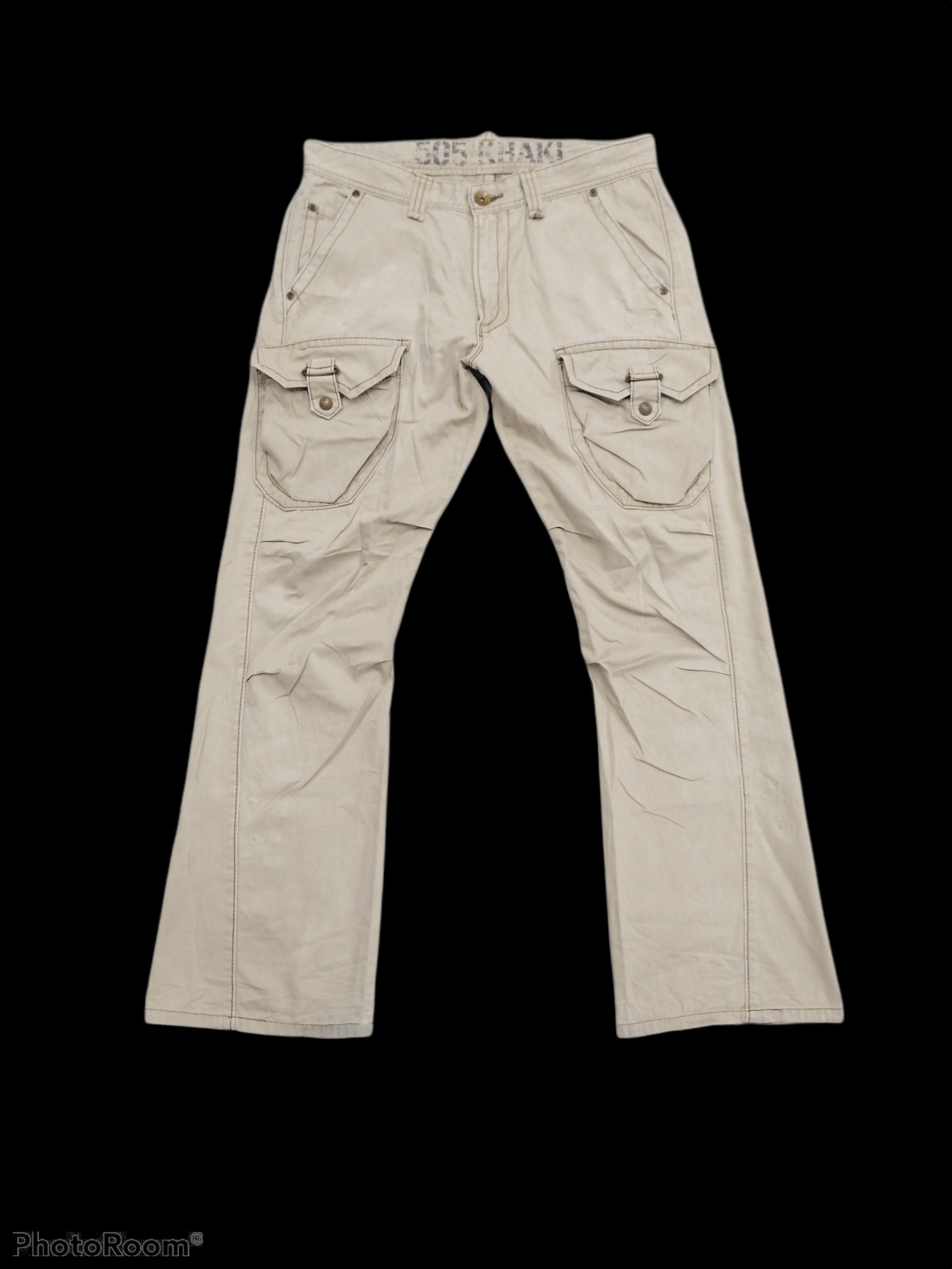 Japanese Brand Flare Edwin 505 Khaki Front Pocket Pants Size US 34 / EU 50 - 1 Thumbnail