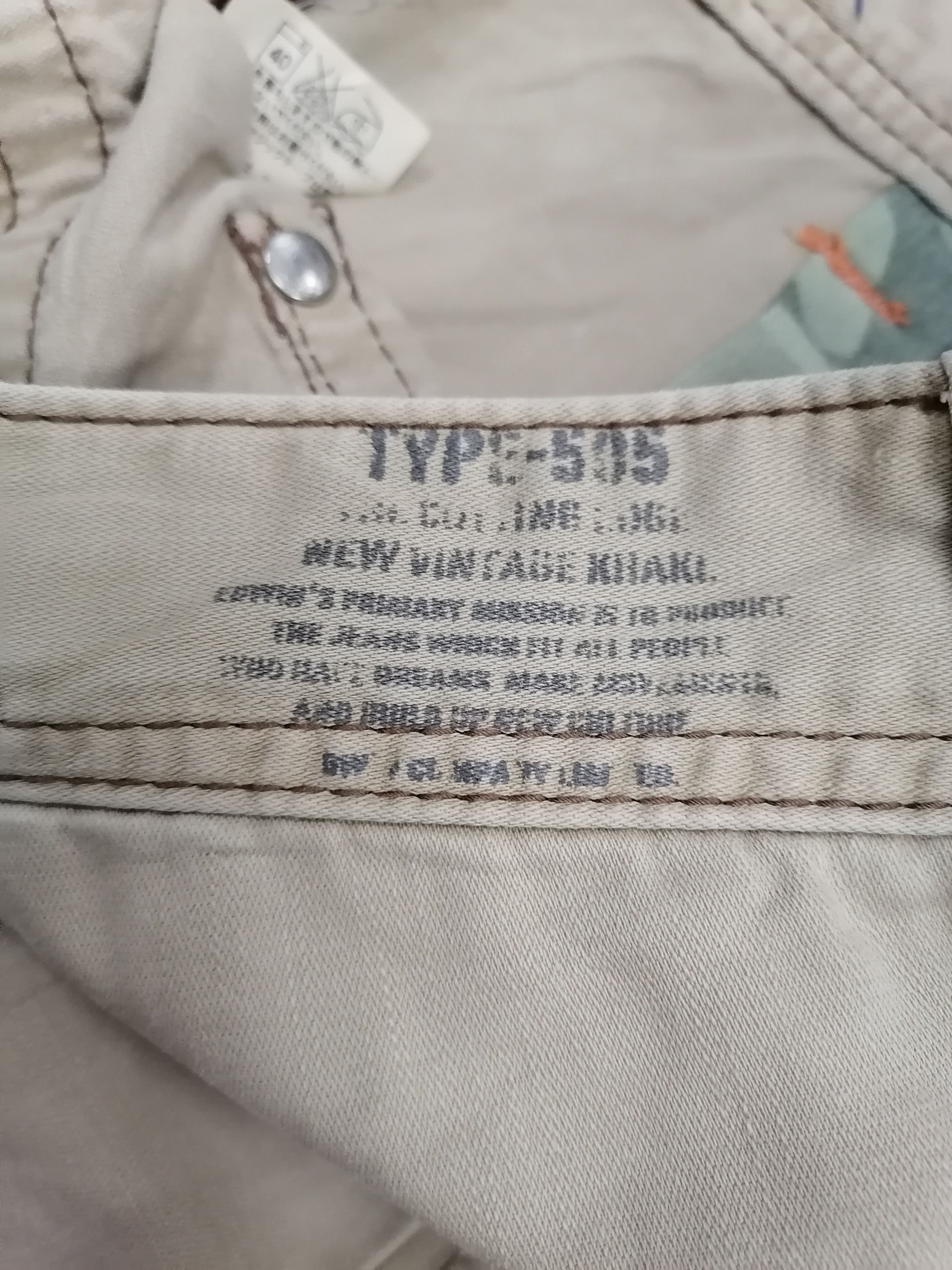 Japanese Brand Flare Edwin 505 Khaki Front Pocket Pants Size US 34 / EU 50 - 7 Thumbnail