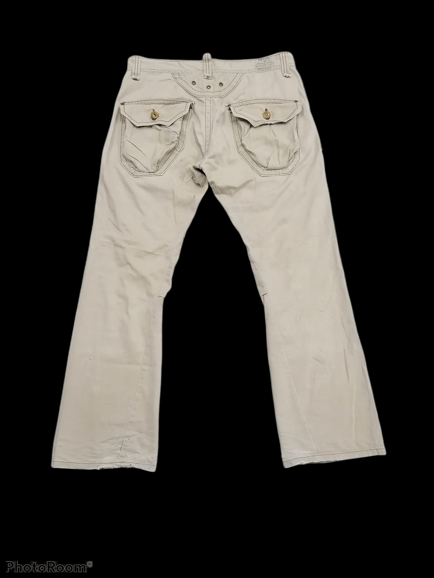 Japanese Brand Flare Edwin 505 Khaki Front Pocket Pants Size US 34 / EU 50 - 5 Thumbnail