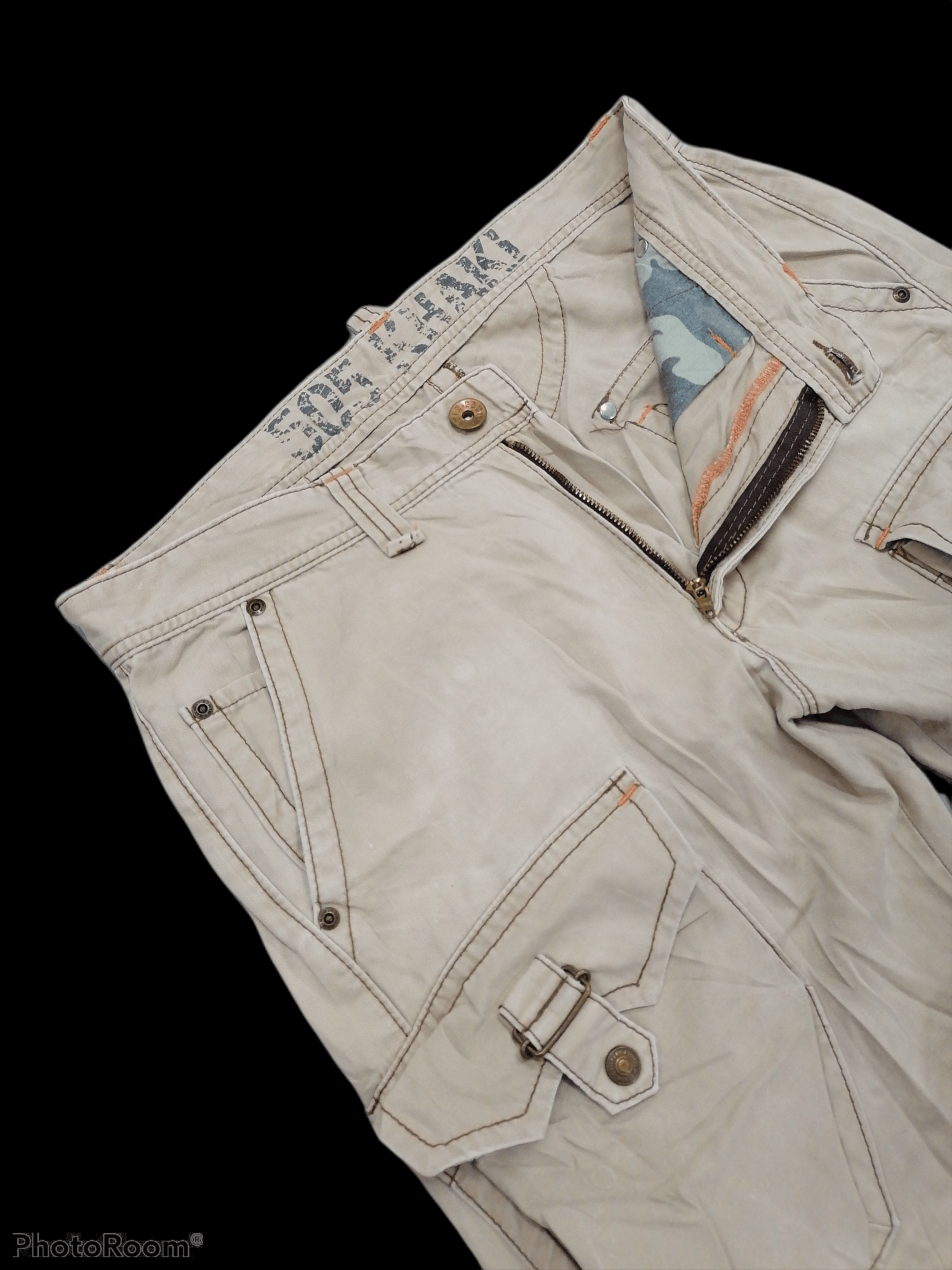 Japanese Brand Flare Edwin 505 Khaki Front Pocket Pants Size US 34 / EU 50 - 4 Thumbnail
