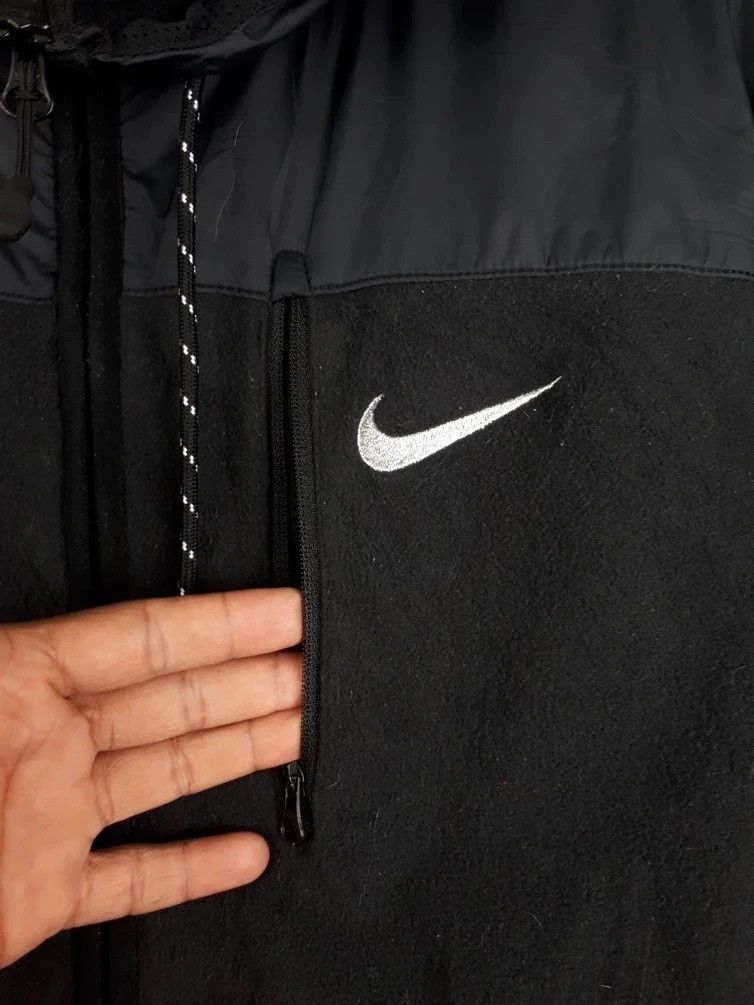 Nike × Vintage Y2k Fleece Nike Mini Swoosh Logo Travis Style Hoodie Size US M / EU 48-50 / 2 - 3 Thumbnail