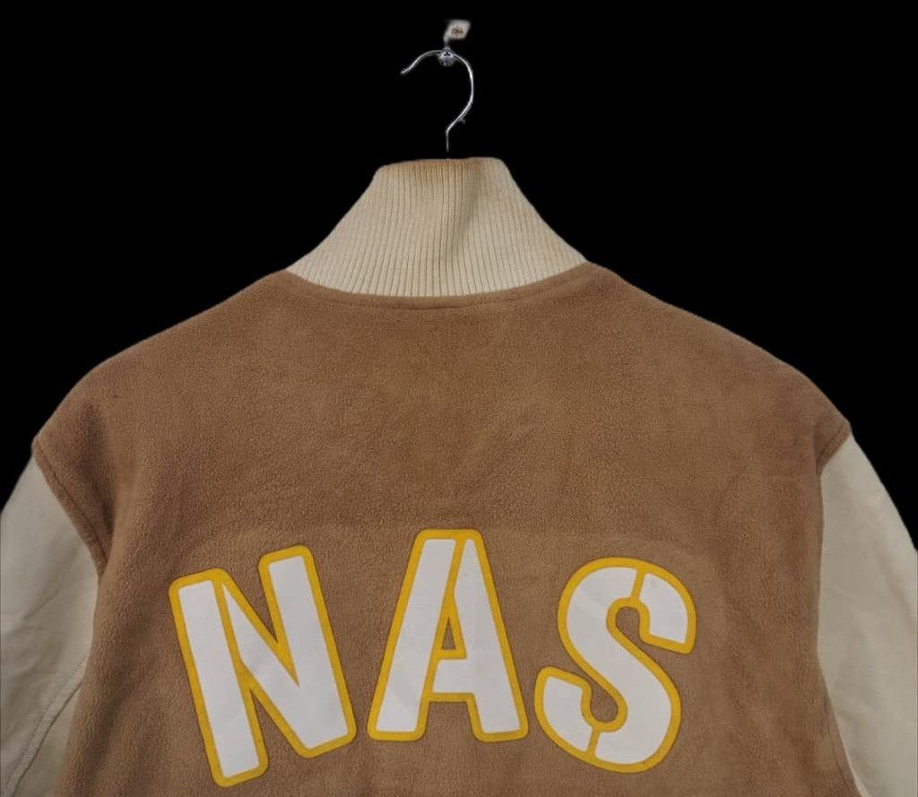 Nike Vintage Nike Air-Sole Varsity Leather Wool Jacket Size US L / EU 52-54 / 3 - 8 Thumbnail