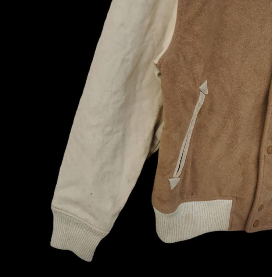 Nike Vintage Nike Air-Sole Varsity Leather Wool Jacket Size US L / EU 52-54 / 3 - 6 Thumbnail