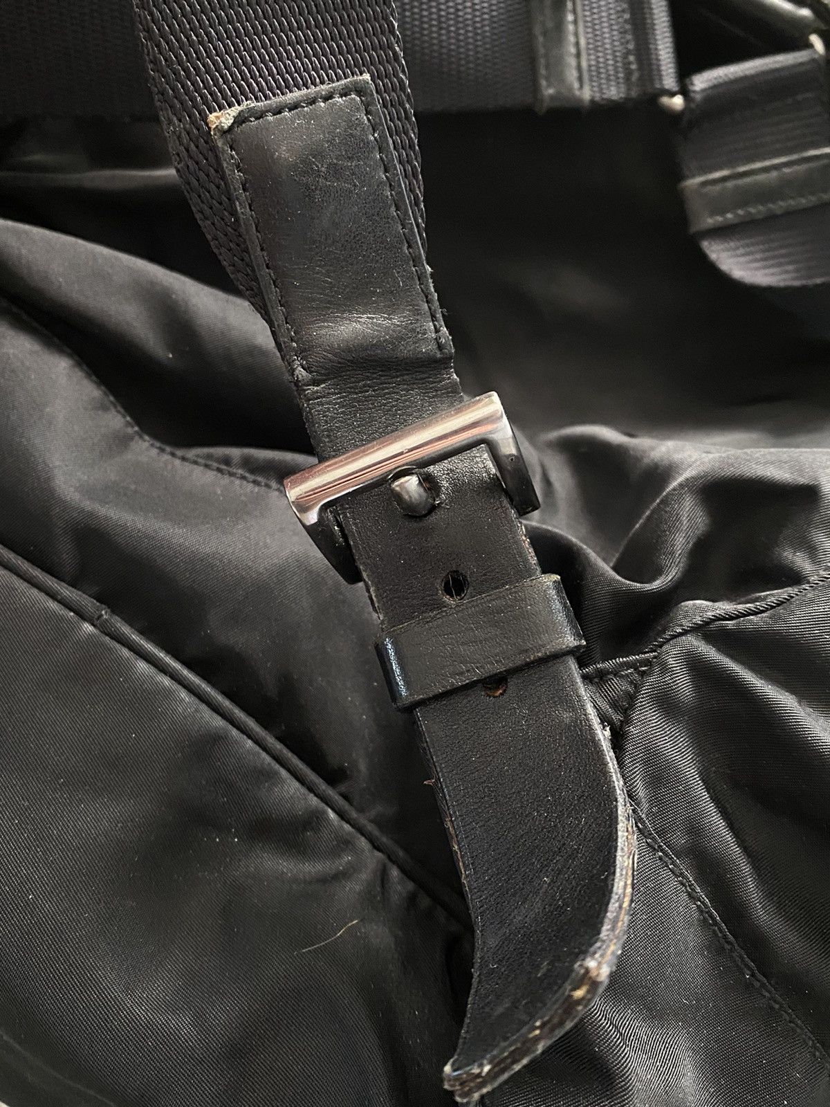 Prada Vintage Prada Black Nylon Vela Backpack Size ONE SIZE - 11 Thumbnail