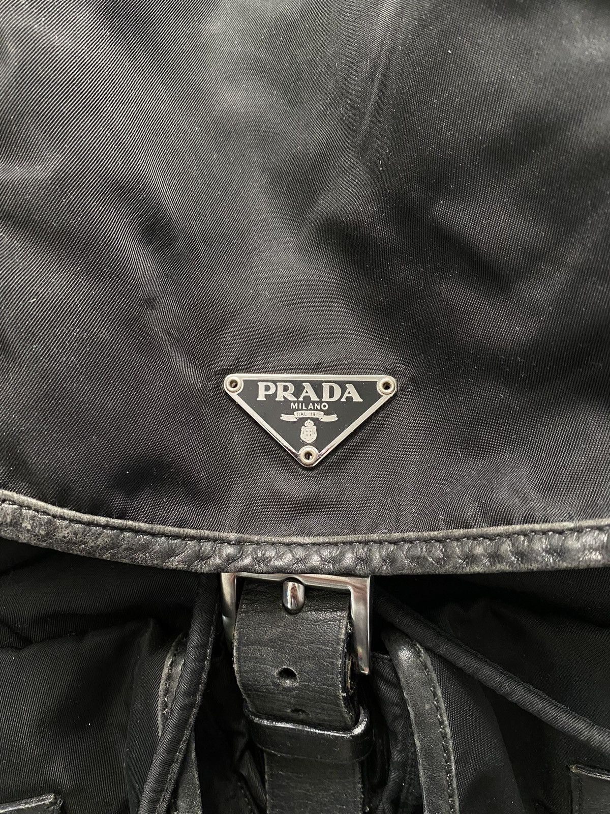Prada Vintage Prada Black Nylon Vela Backpack Size ONE SIZE - 3 Thumbnail