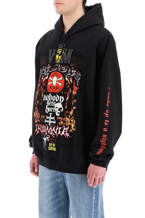 Vetements Vetements metal patched logo hoodie Grailed