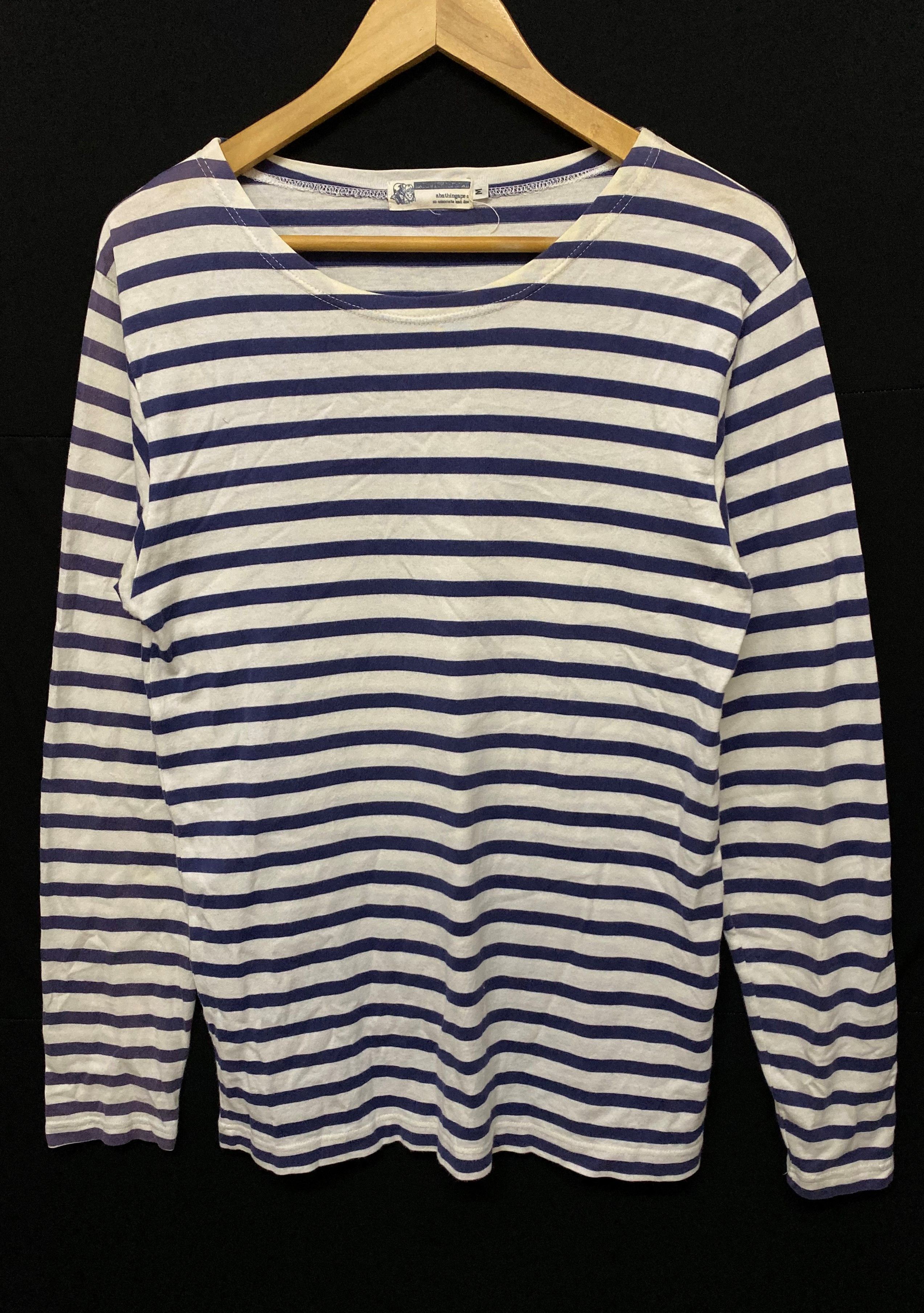 Bape 1999 Bape Striped long sleeve kurt cobain shirt Size US M / EU 48-50 / 2 - 3 Thumbnail