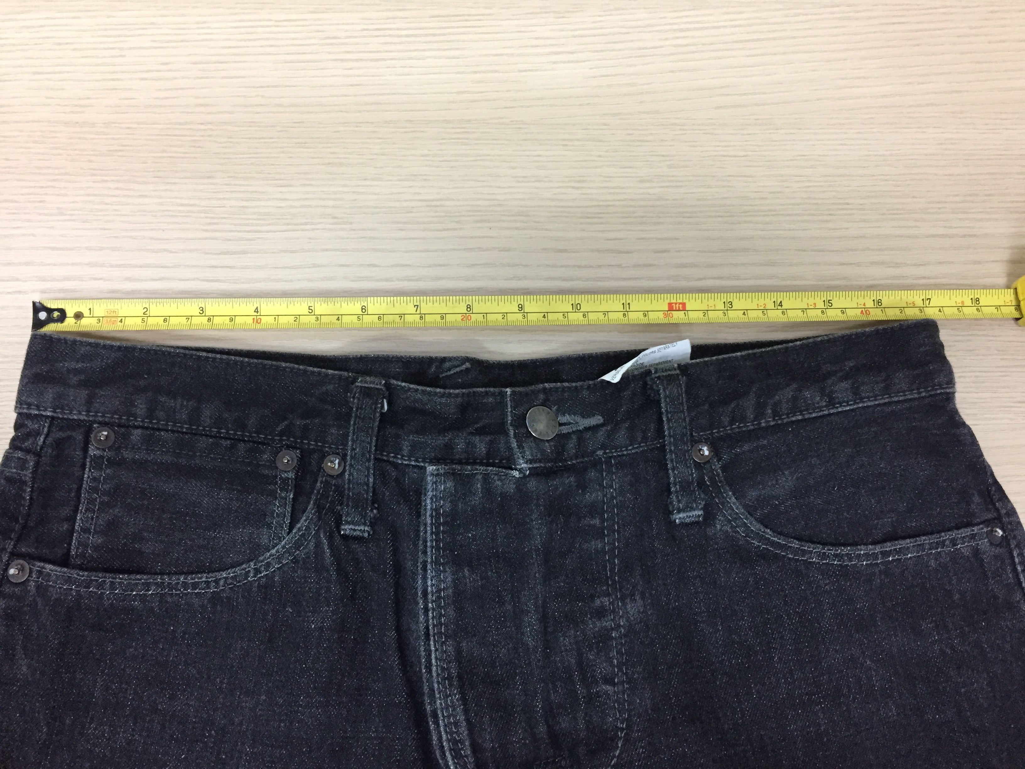 Karl Lagerfeld AW06 KARL LAGERFELD Double button black denim Size US 33 - 12 Thumbnail