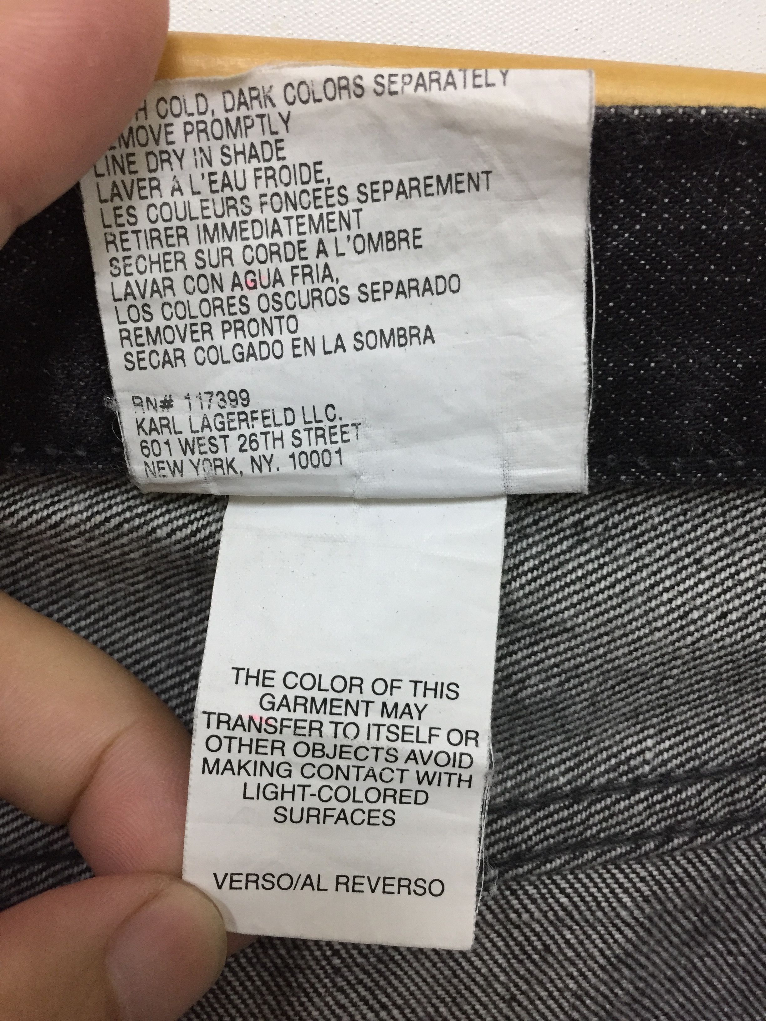 Karl Lagerfeld AW06 KARL LAGERFELD Double button black denim Size US 33 - 11 Thumbnail