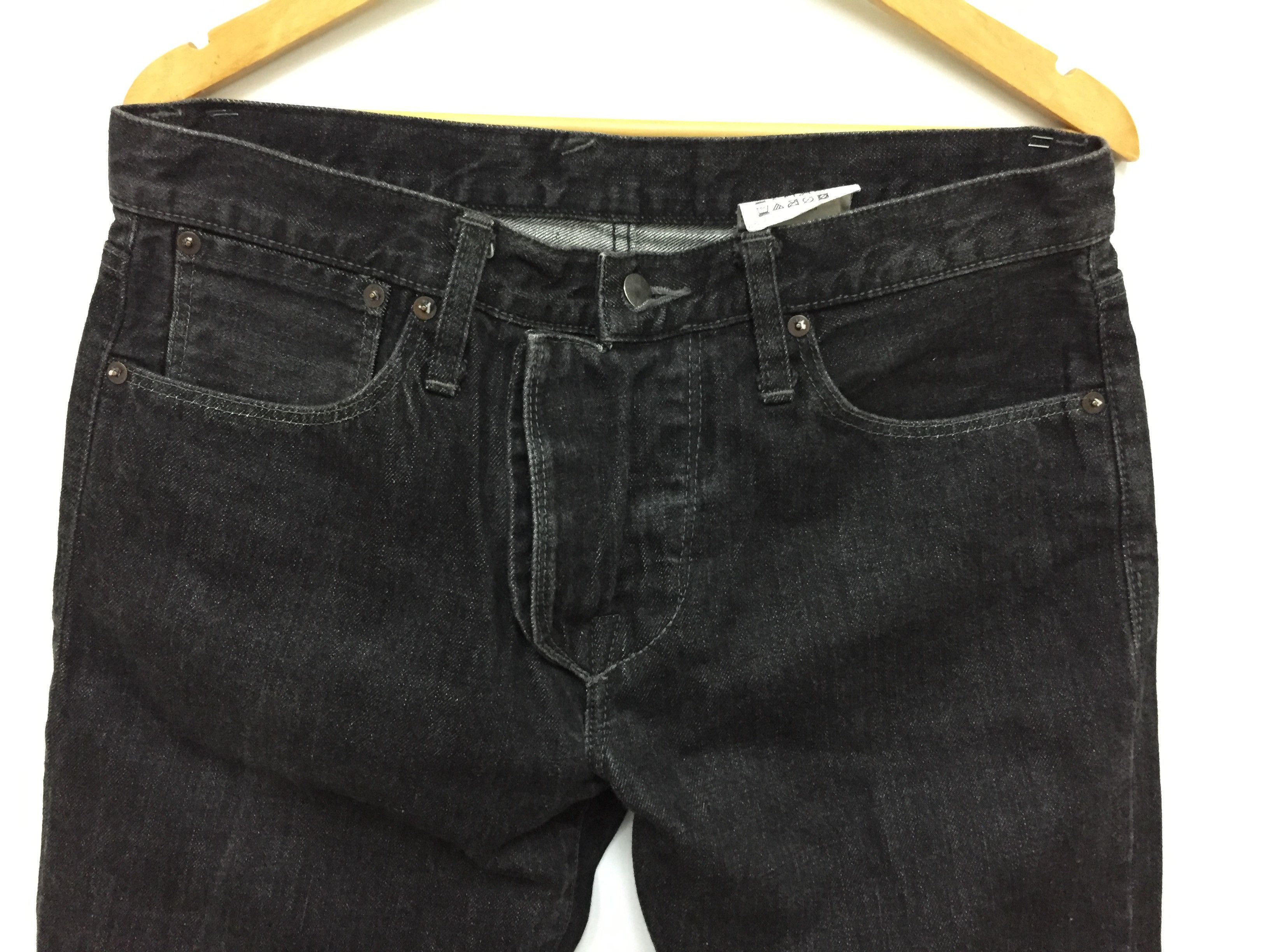 Karl Lagerfeld AW06 KARL LAGERFELD Double button black denim Size US 33 - 3 Thumbnail