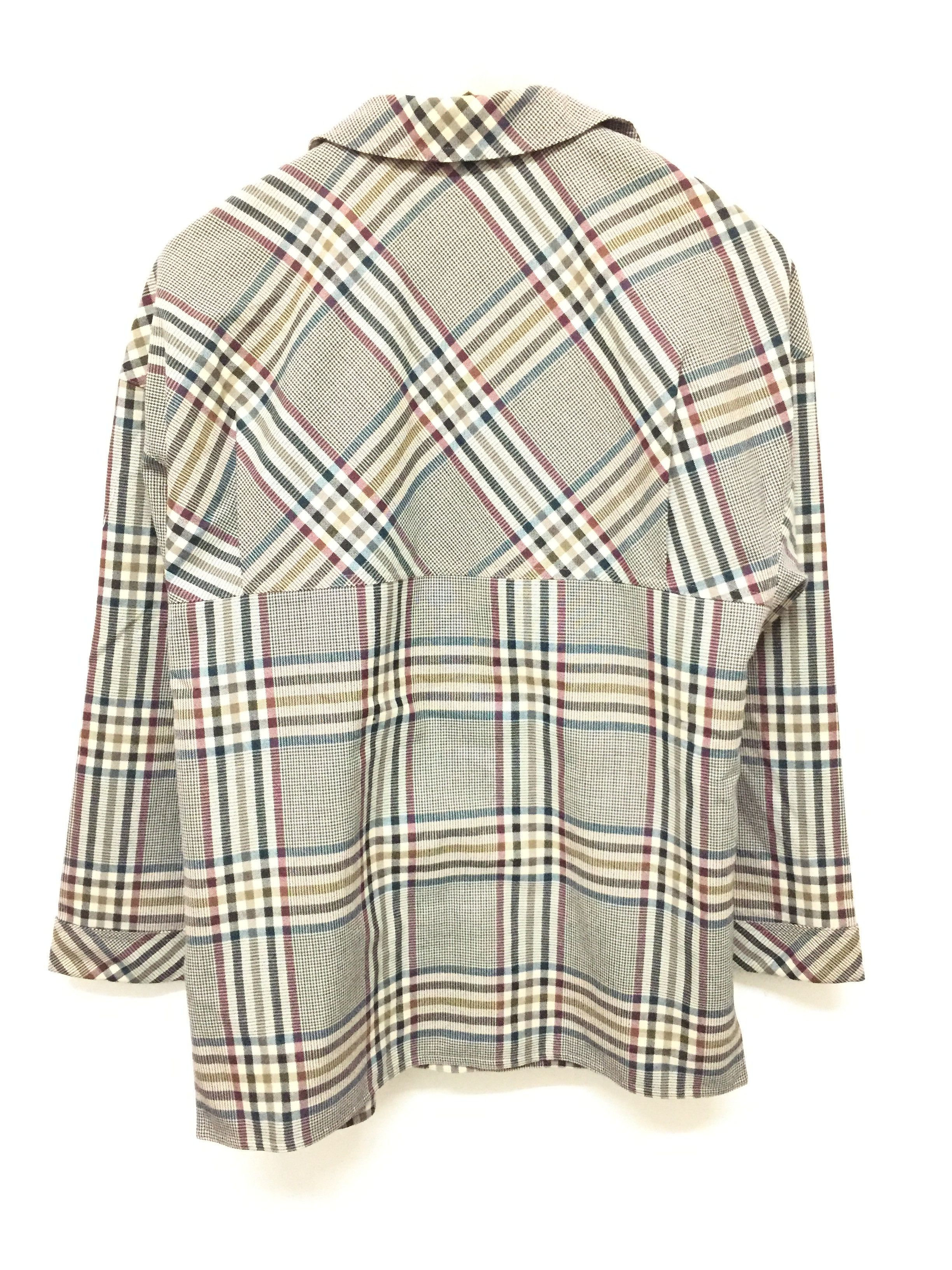 Karl Lagerfeld 80's KARL LAGERFELD asymmetrical checked Jacket Size M / US 6-8 / IT 42-44 - 7 Thumbnail