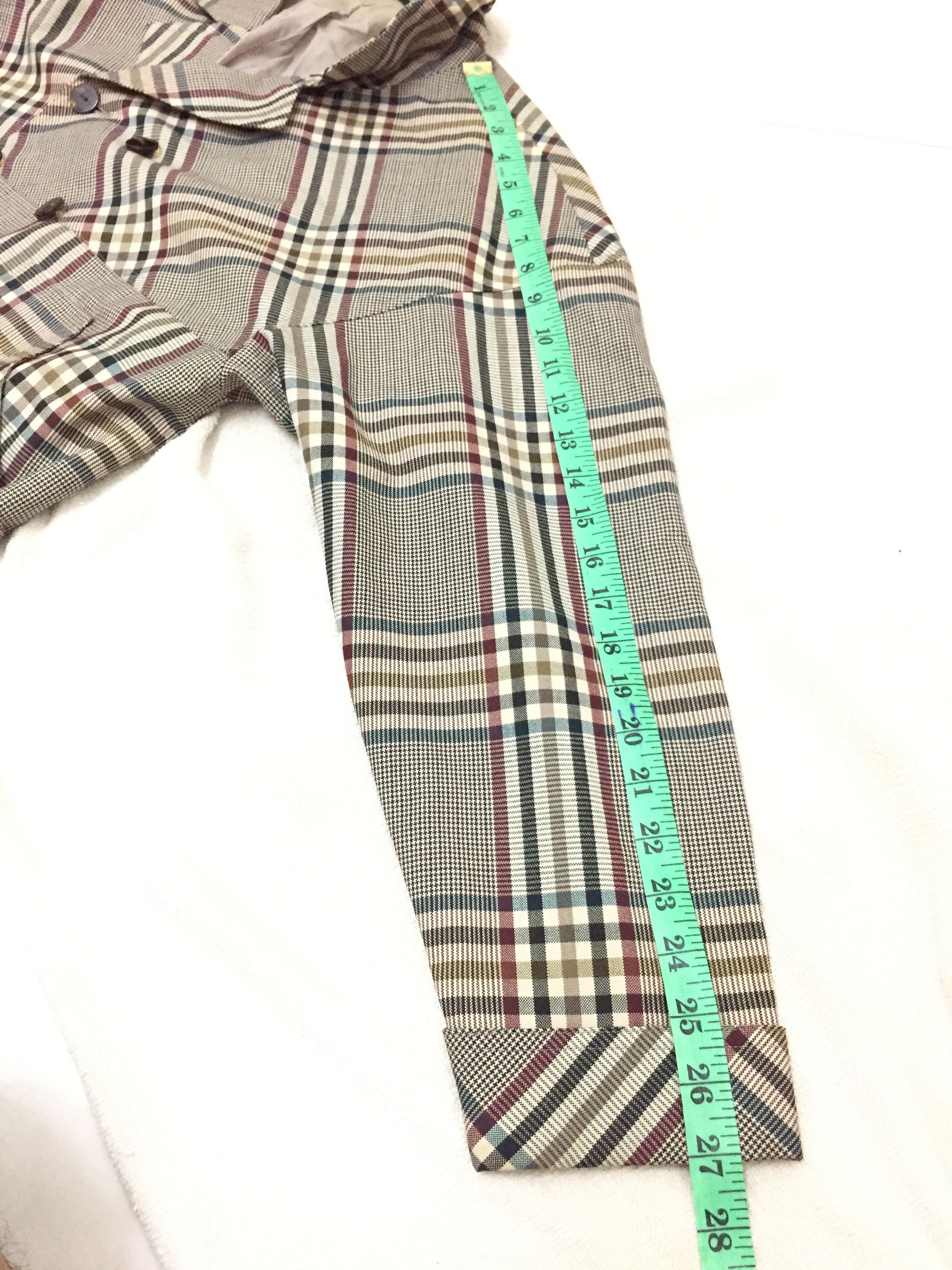 Karl Lagerfeld 80's KARL LAGERFELD asymmetrical checked Jacket Size M / US 6-8 / IT 42-44 - 8 Thumbnail