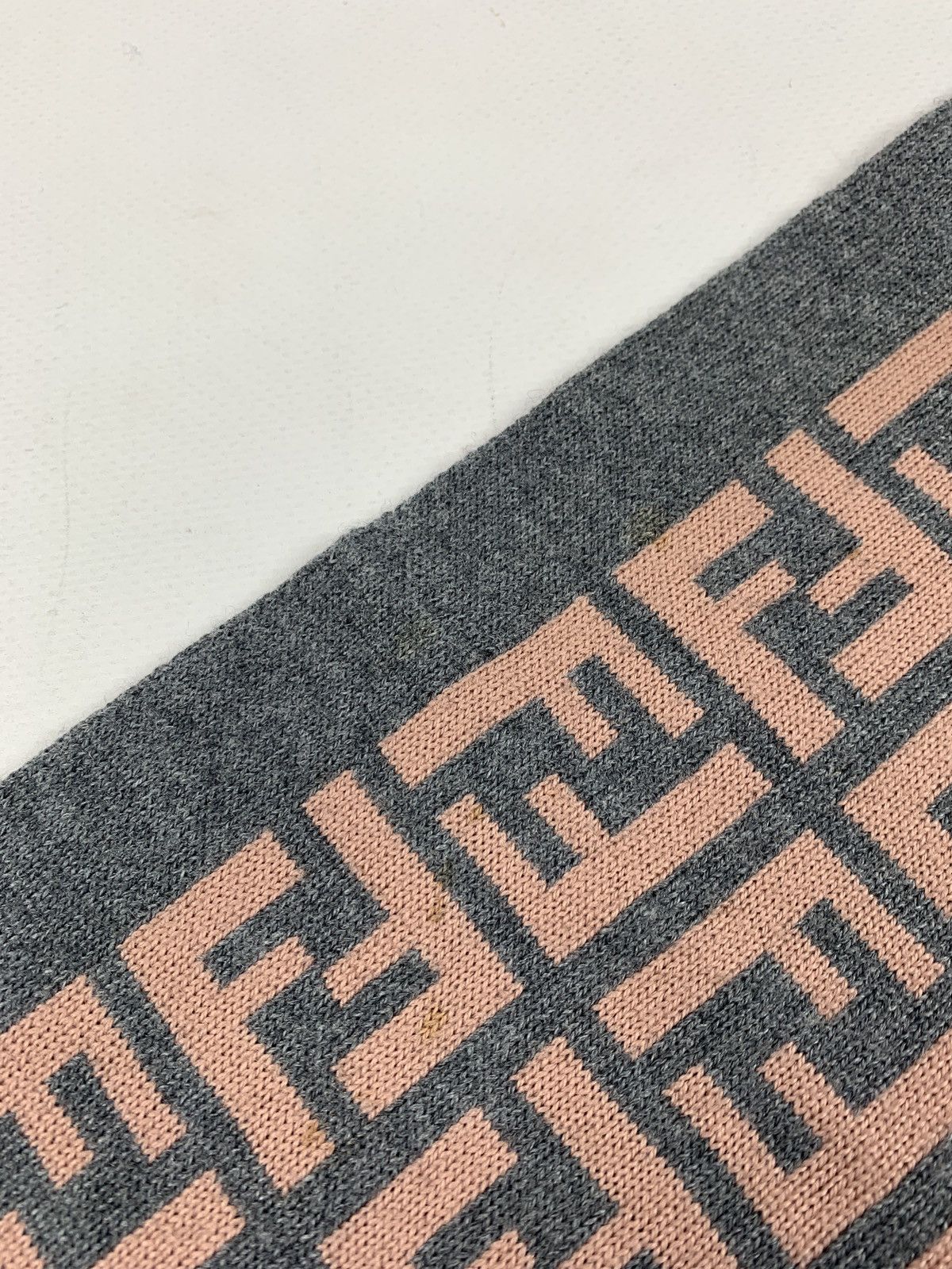 Fendi Vintage Fendi Monogram Double Sided Wool Scarf Size ONE SIZE - 18 Thumbnail