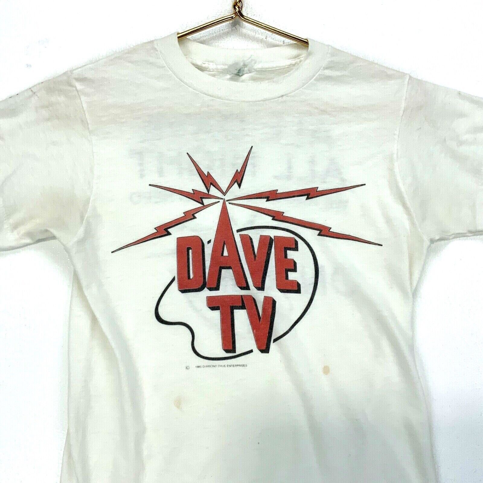 Lee 1985 Dave TV David Lee Roth Vintage T-Shirt Medium White Double ...