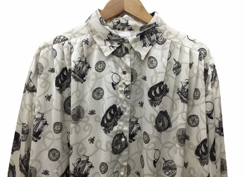Givenchy 1990s button up full print rope sailing Size L / US 10 / IT 46 - 3 Thumbnail
