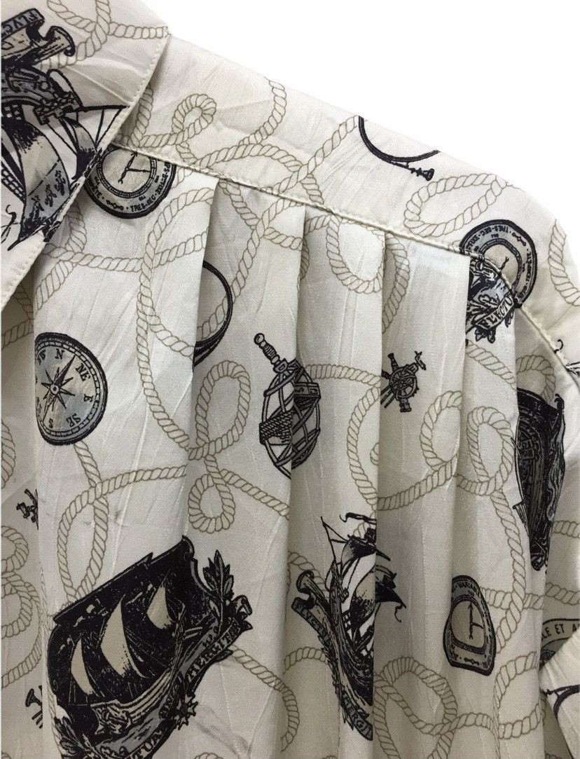 Givenchy 1990s button up full print rope sailing Size L / US 10 / IT 46 - 6 Thumbnail