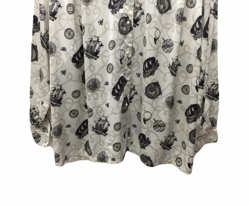 Givenchy 1990s button up full print rope sailing Size L / US 10 / IT 46 - 4 Thumbnail