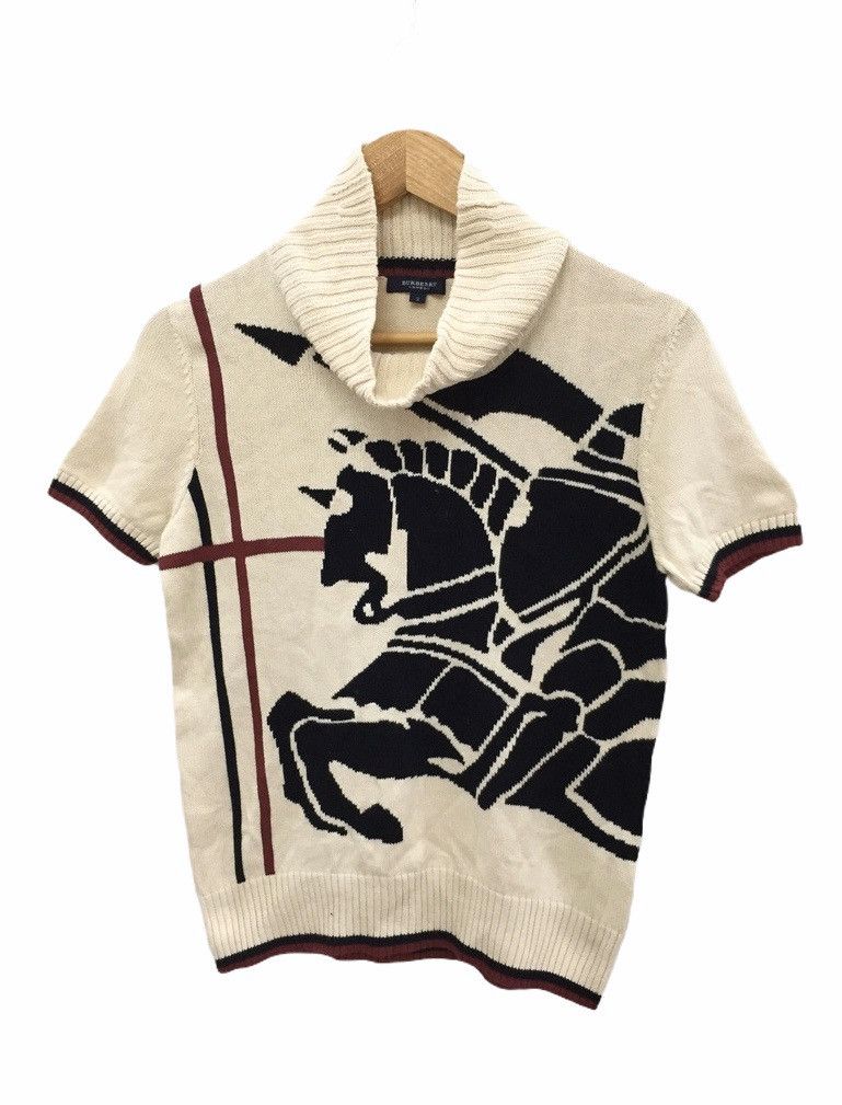 Burberry 🔥Vtg Burberry knit iconic logo made Japan Size S / US 4 / IT 40 - 2 Thumbnail