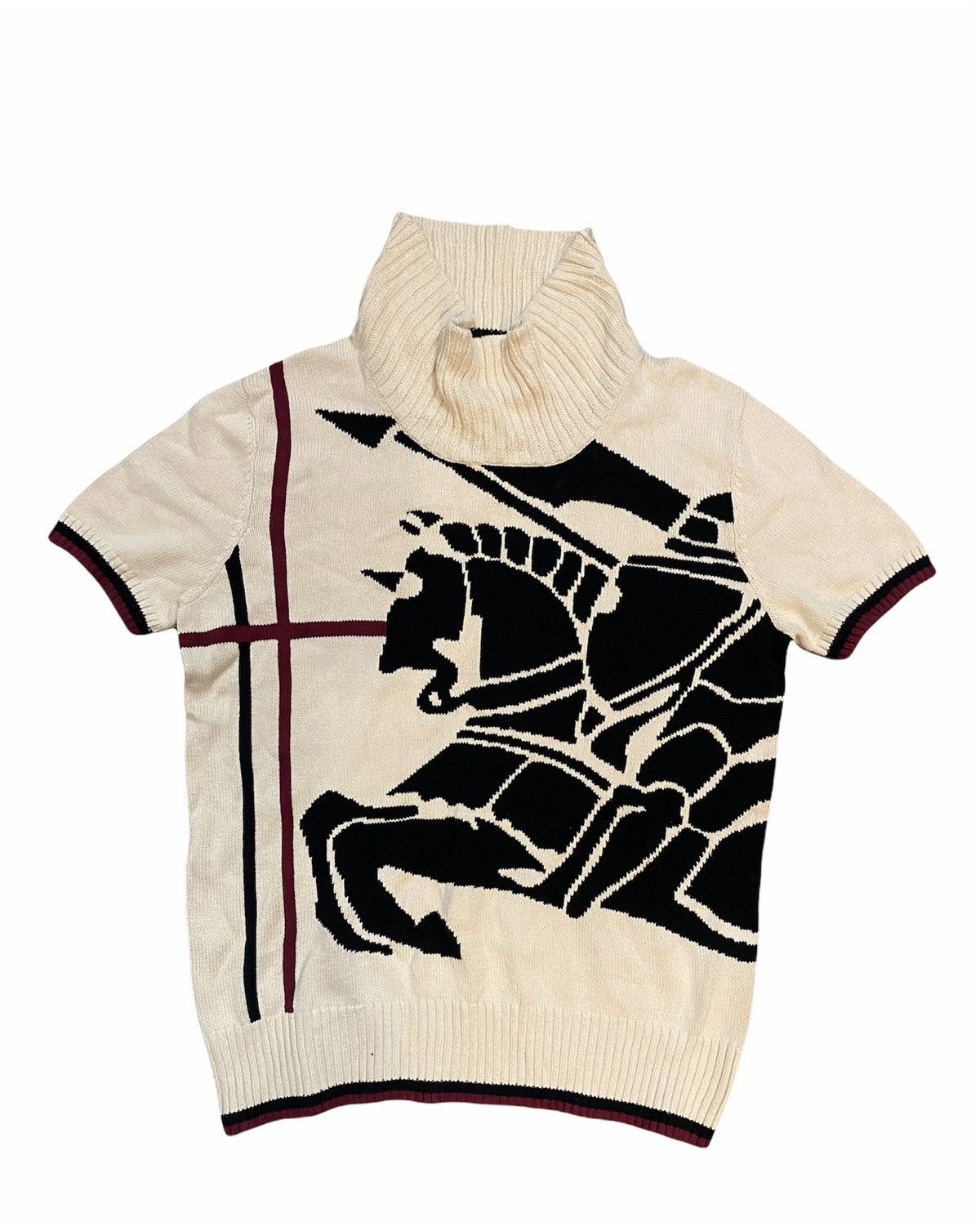 Burberry 🔥Vtg Burberry knit iconic logo made Japan Size S / US 4 / IT 40 - 1 Thumbnail