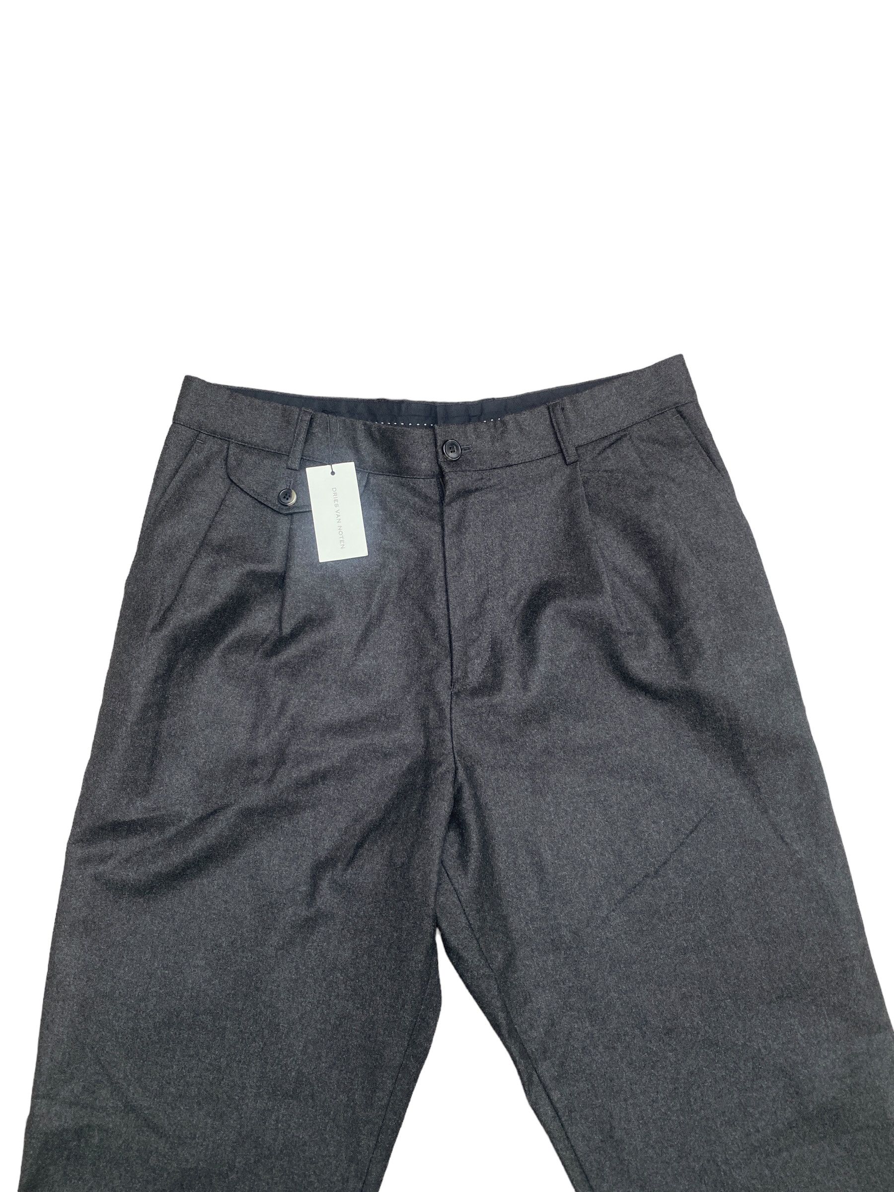 Dries Van Noten Luxury Grey Cashmere / Pants Size US 34 / EU 50 - 3 Thumbnail