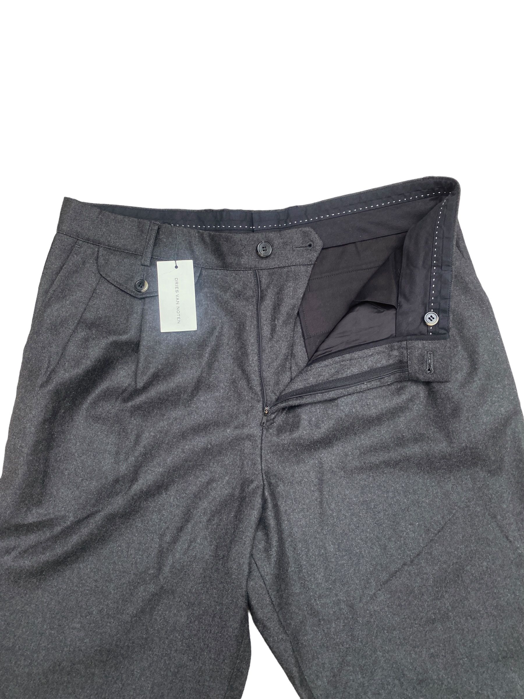 Dries Van Noten Luxury Grey Cashmere / Pants Size US 34 / EU 50 - 2 Thumbnail