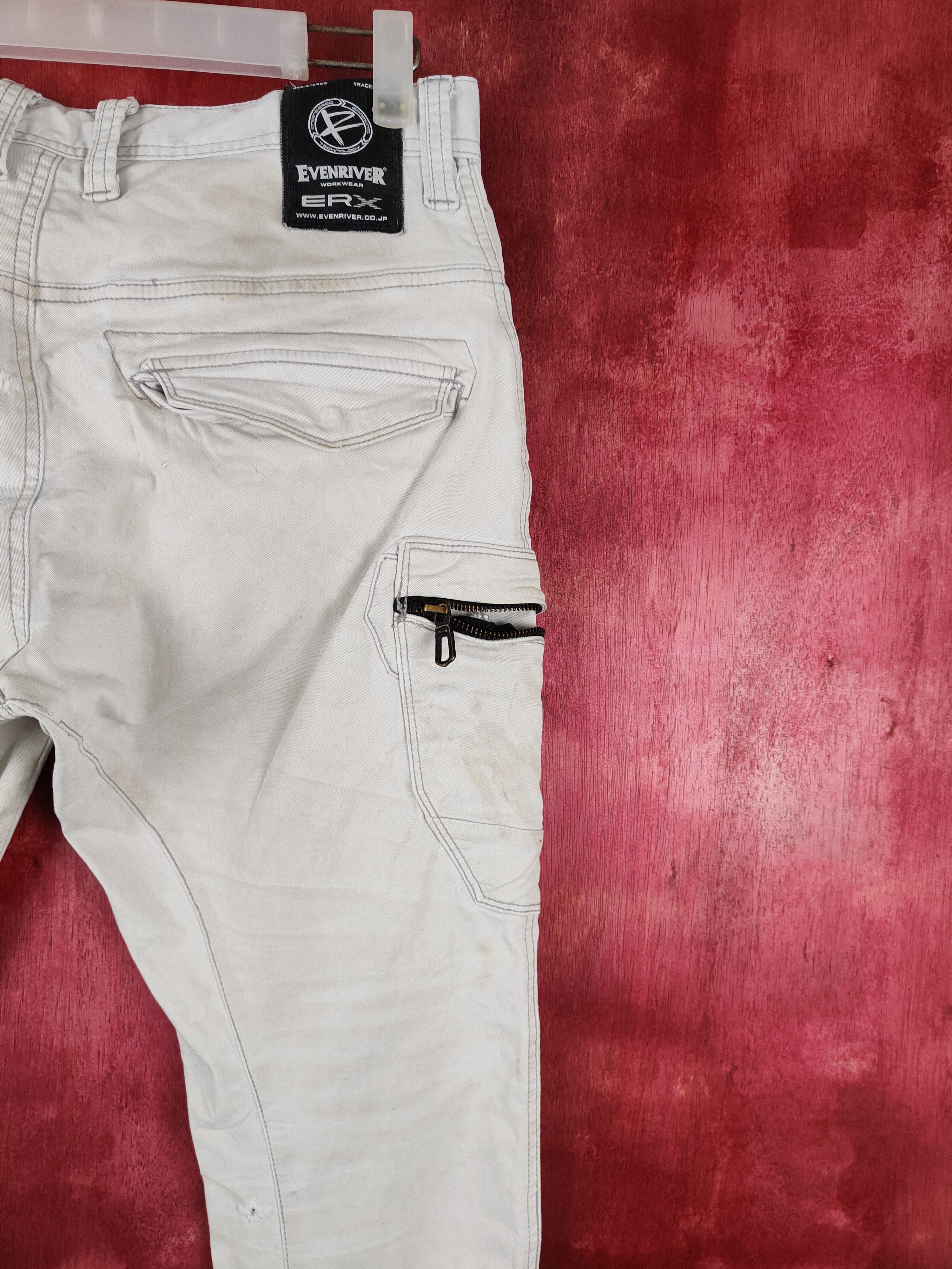 Japanese Brand × Vintage Evenriver White Faded Multi Pocket Cargo Pants #S709 Size US 30 / EU 46 - 12 Thumbnail
