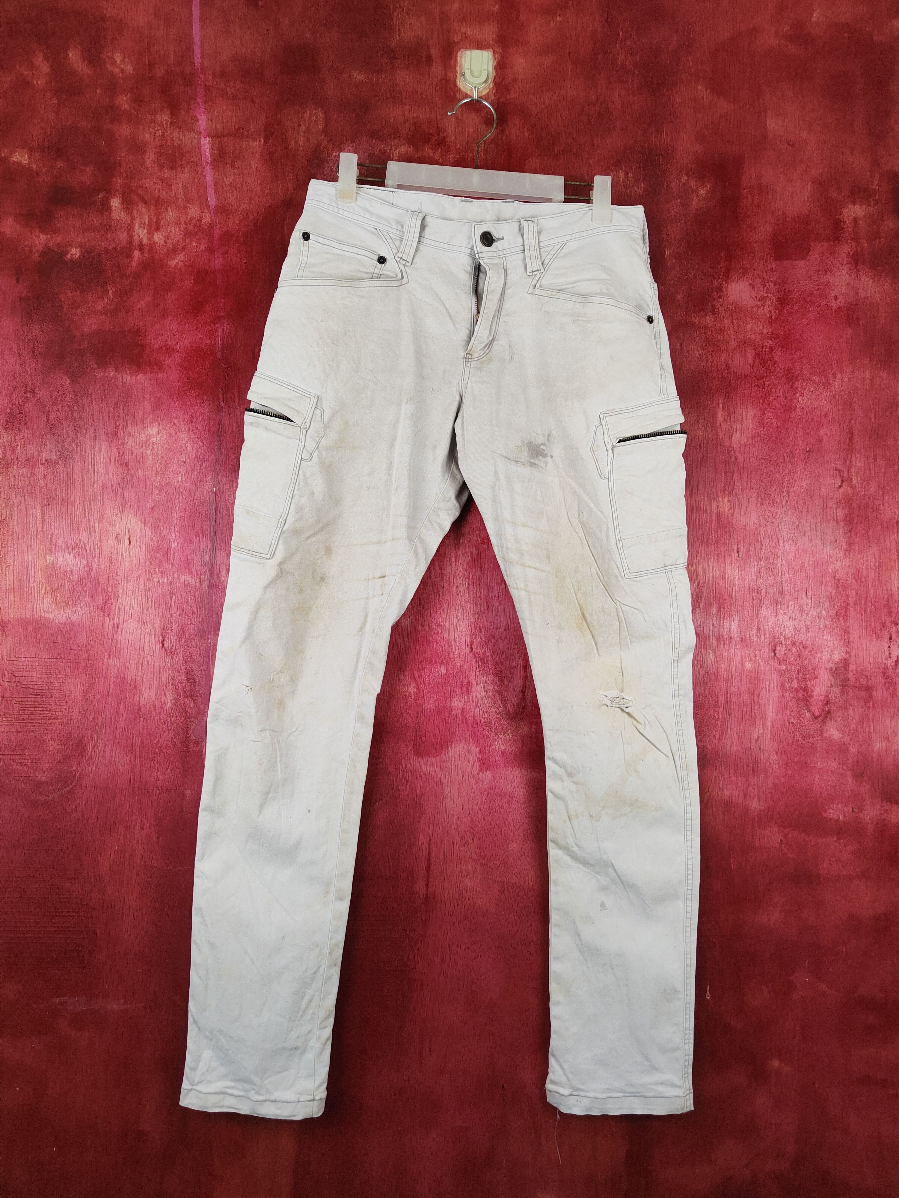 Japanese Brand × Vintage Evenriver White Faded Multi Pocket Cargo Pants #S709 Size US 30 / EU 46 - 1 Thumbnail