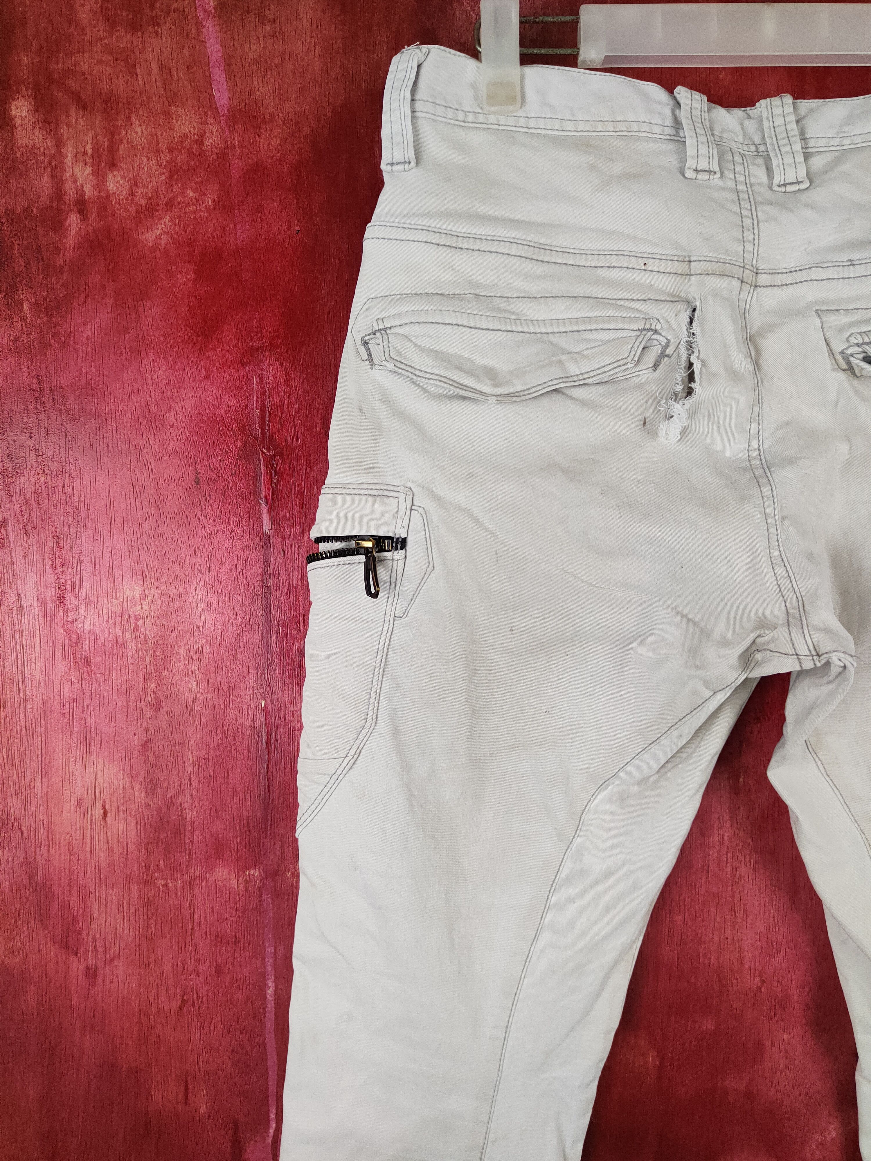 Japanese Brand × Vintage Evenriver White Faded Multi Pocket Cargo Pants #S709 Size US 30 / EU 46 - 10 Thumbnail