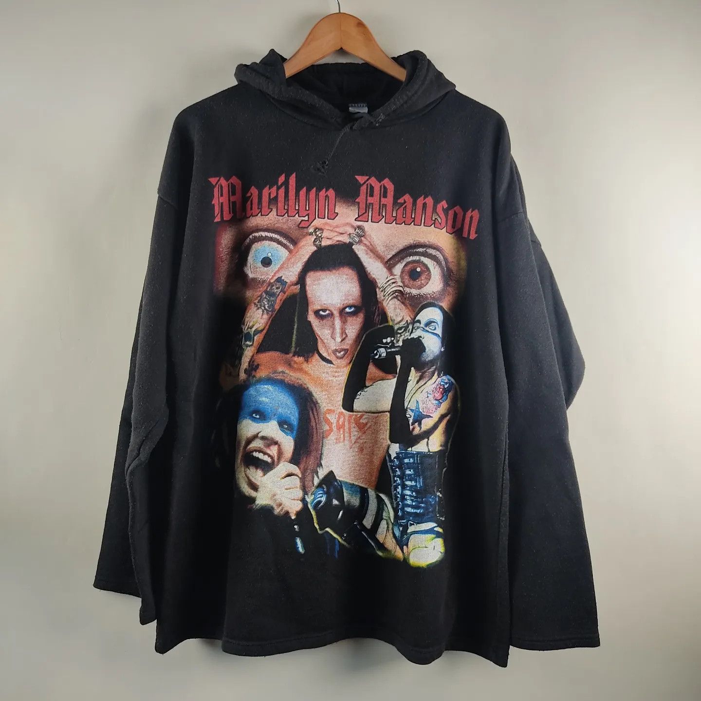 Band Tees × Marilyn Manson × Vintage 90's Marilyn Manson Antichrist Superstar Hoodie Size US XL / EU 56 / 4 - 5 Thumbnail