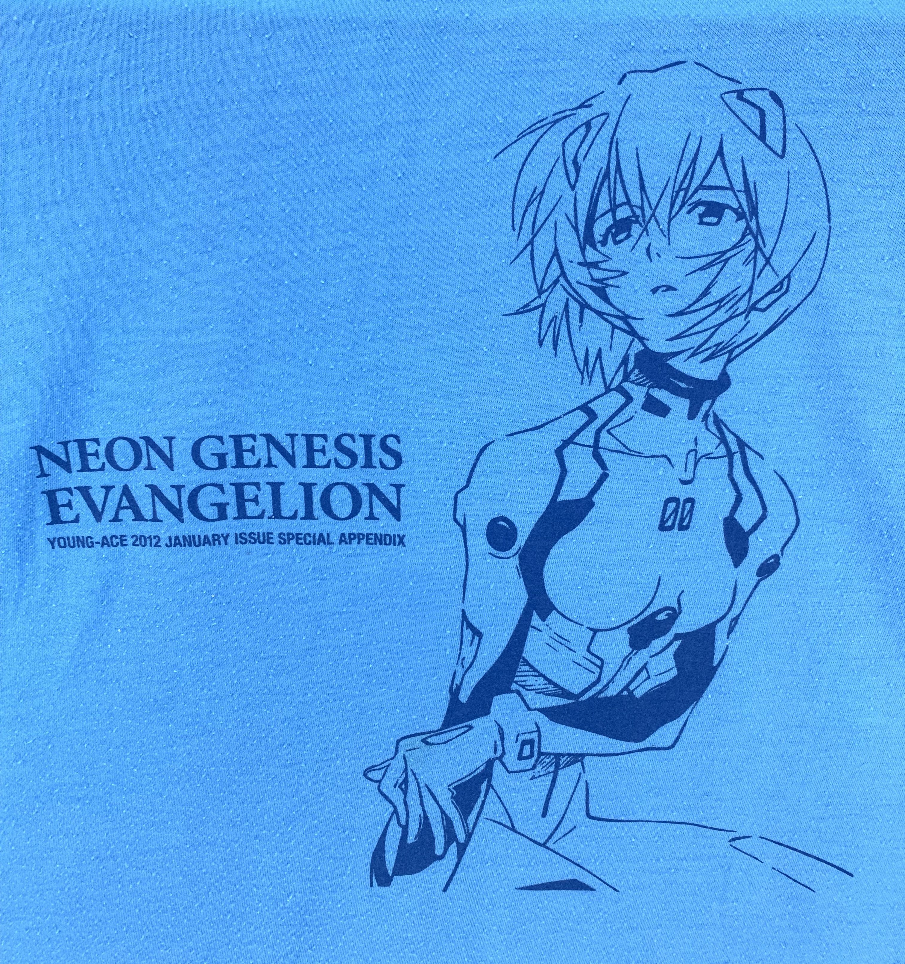 Anime × Japanese Brand × Vintage Neon genesis evangelion rei ayanami young-ace issue tee Size US S / EU 44-46 / 1 - 3 Thumbnail