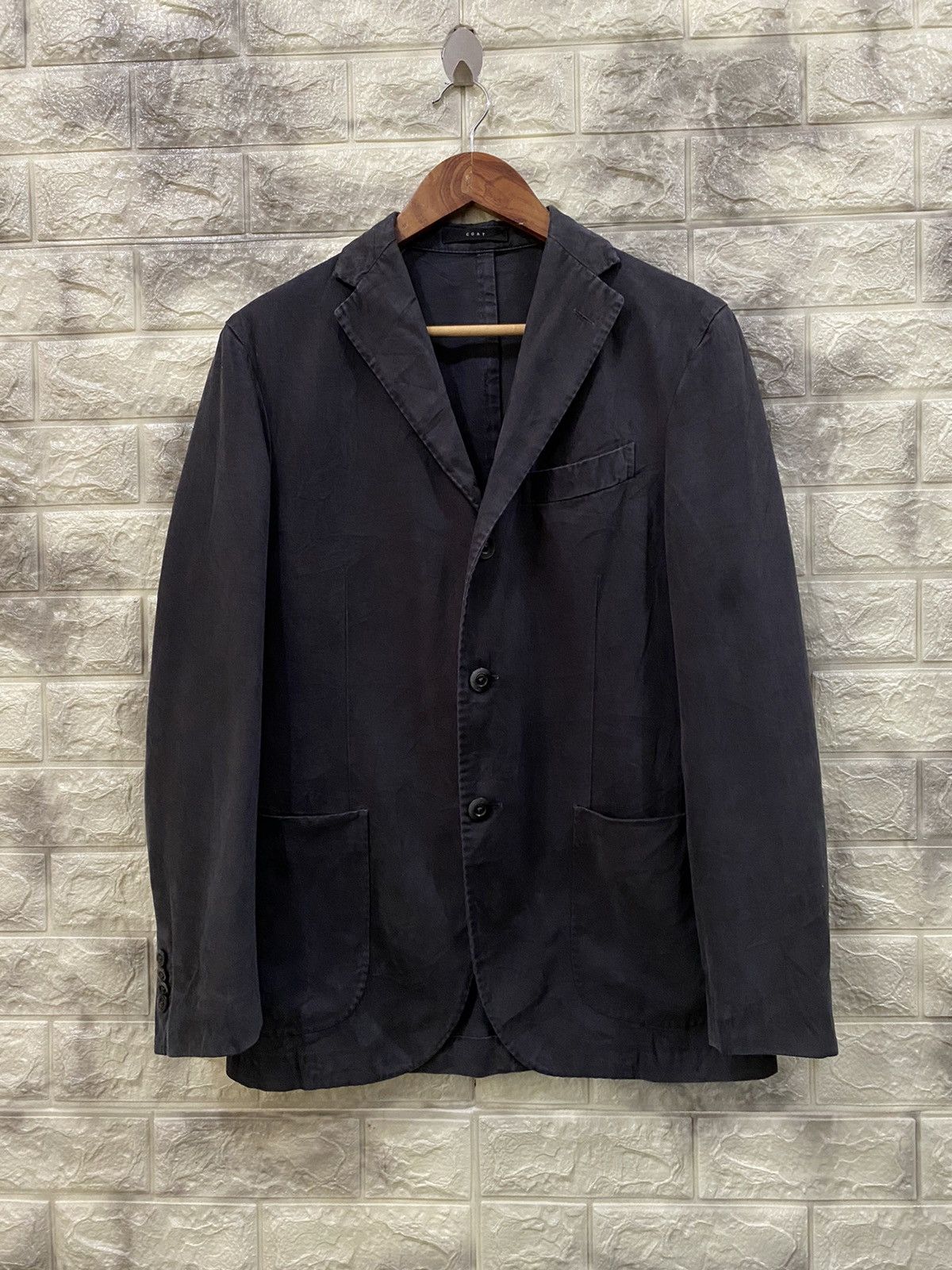 image of Boglioli Black Coat, Men's (Size Medium)