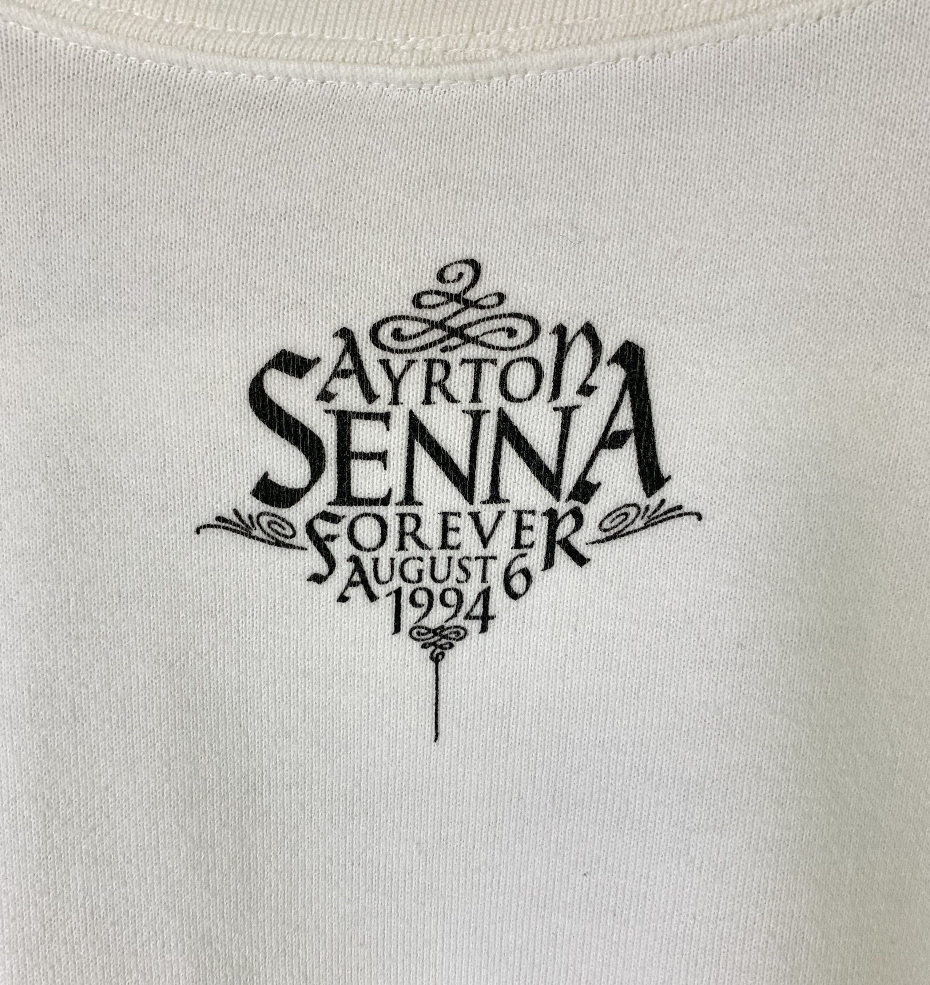Formula 1 × Vintage Ayrton senna forever by fuji television vtg 90s sweatshirt Size US L / EU 52-54 / 3 - 5 Thumbnail