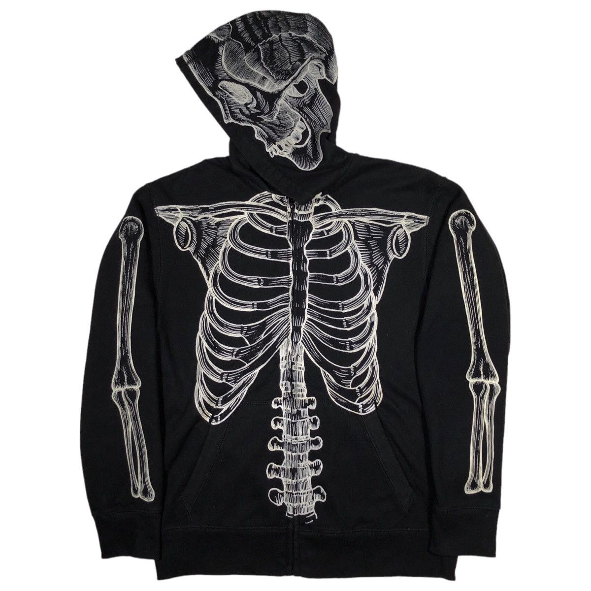Gap Gap Fal Skeleton HD Zip Up Hoodie Size US S / EU 44-46 / 1 - 1 Thumbnail