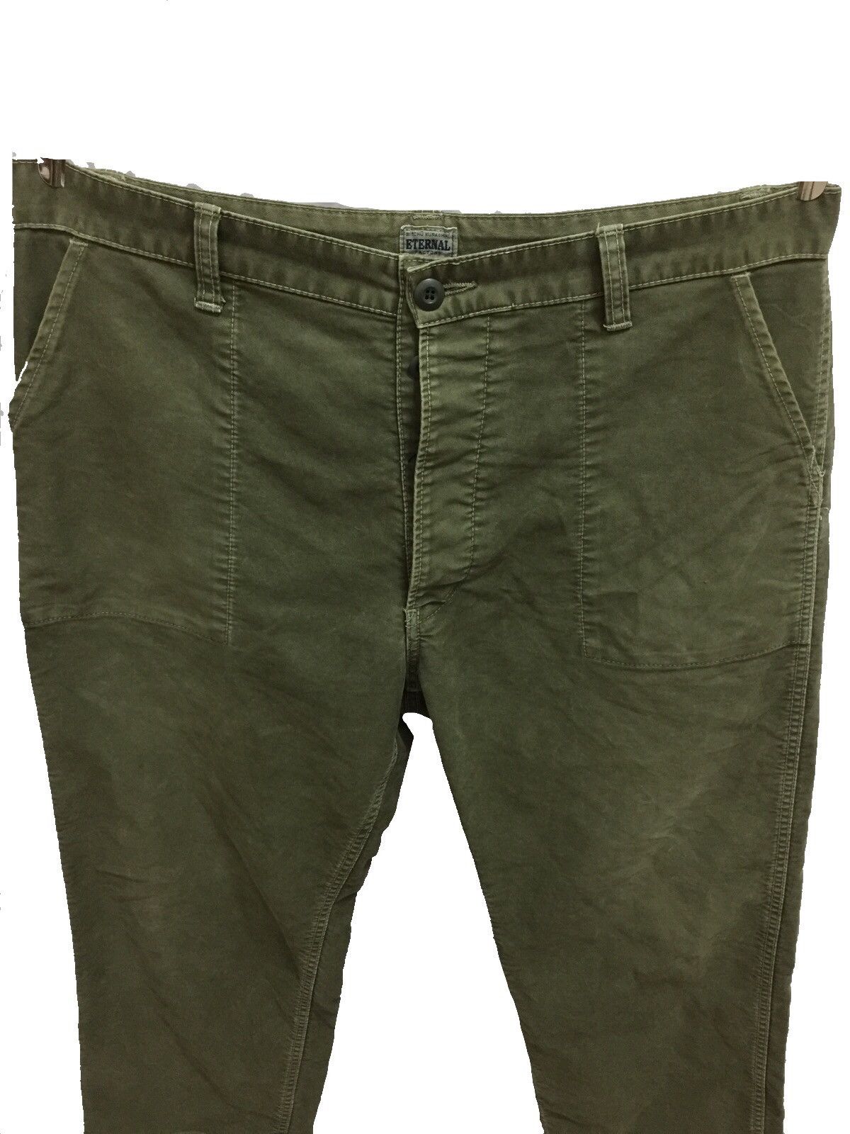 Eternal × Kapital Eternal Olive Green Military Cargo Pants Size US 37 - 2 Thumbnail