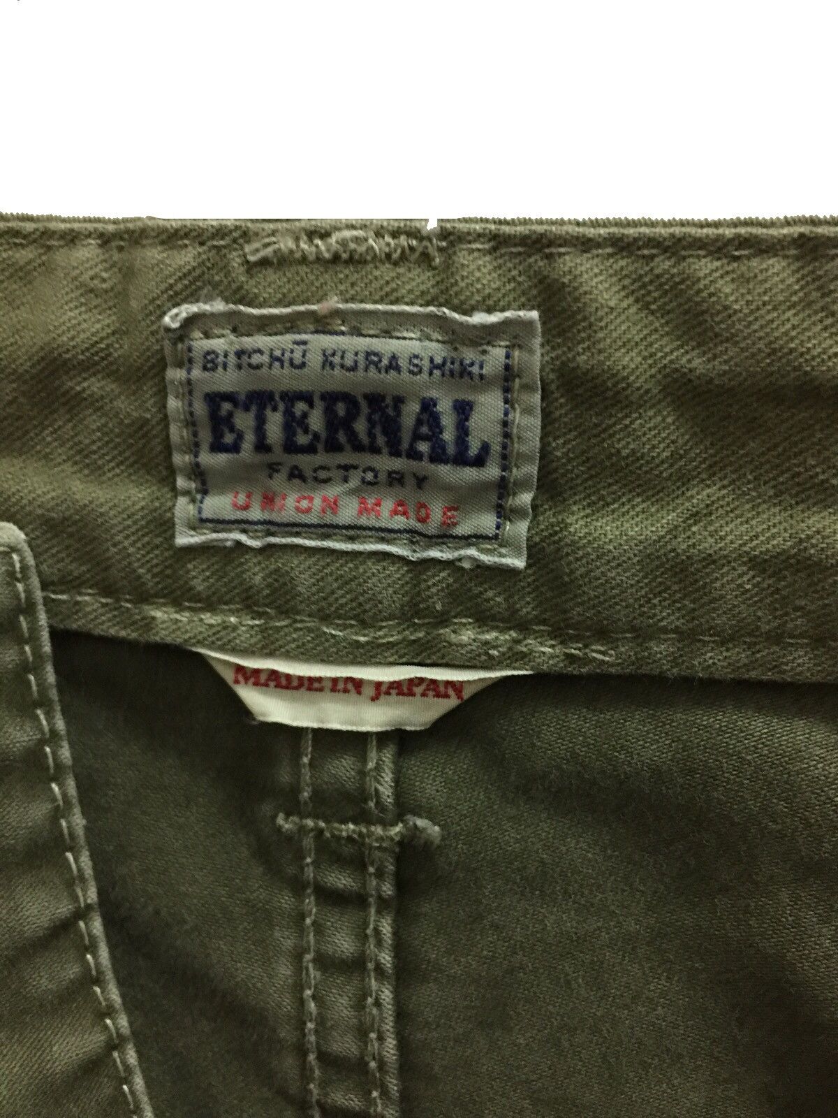 Eternal × Kapital Eternal Olive Green Military Cargo Pants Size US 37 - 8 Thumbnail