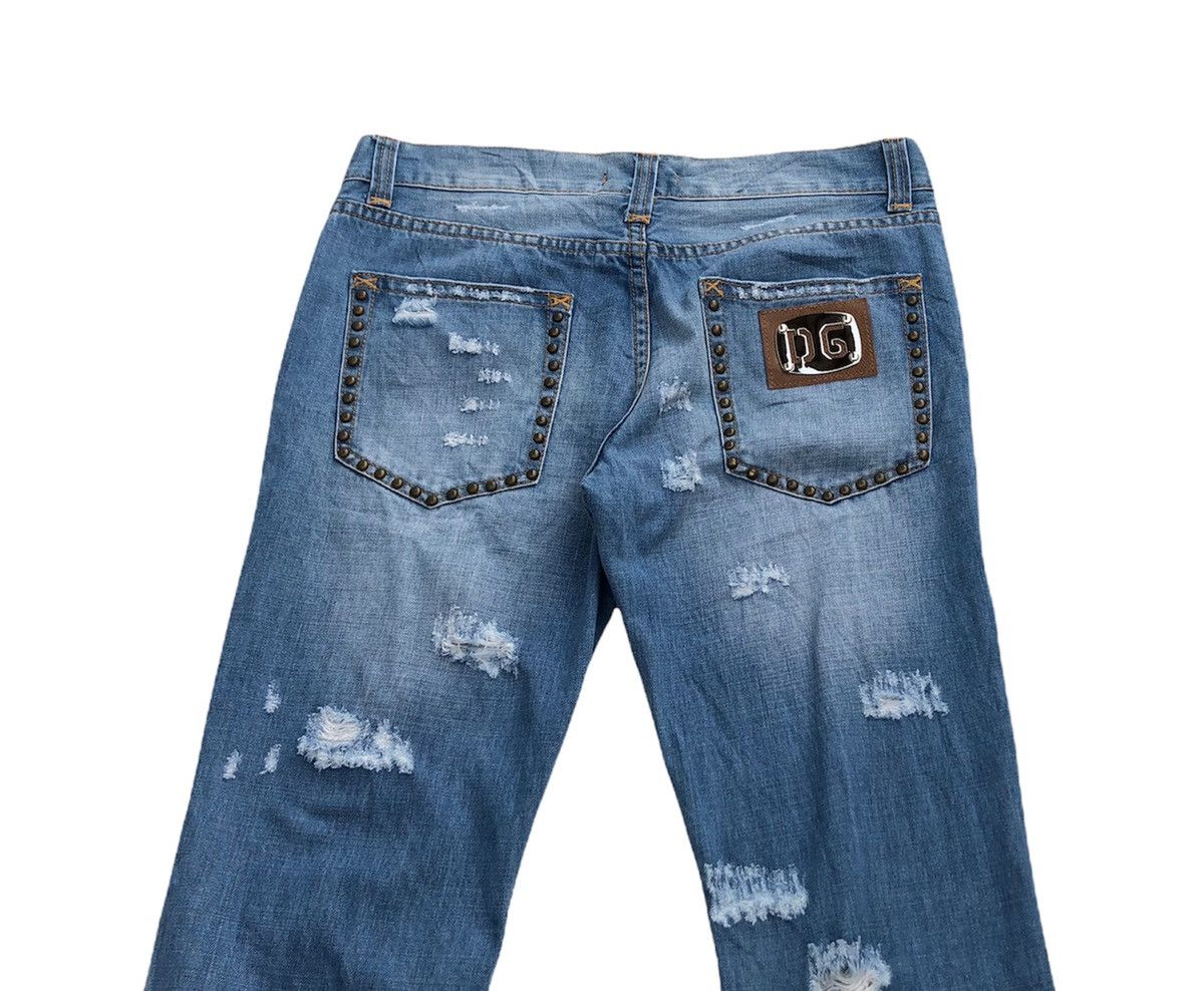 Dolce & Gabbana 🔥Mega Rare🔥D&G “Forever” Distressed Jeans Size US 33 - 5 Thumbnail