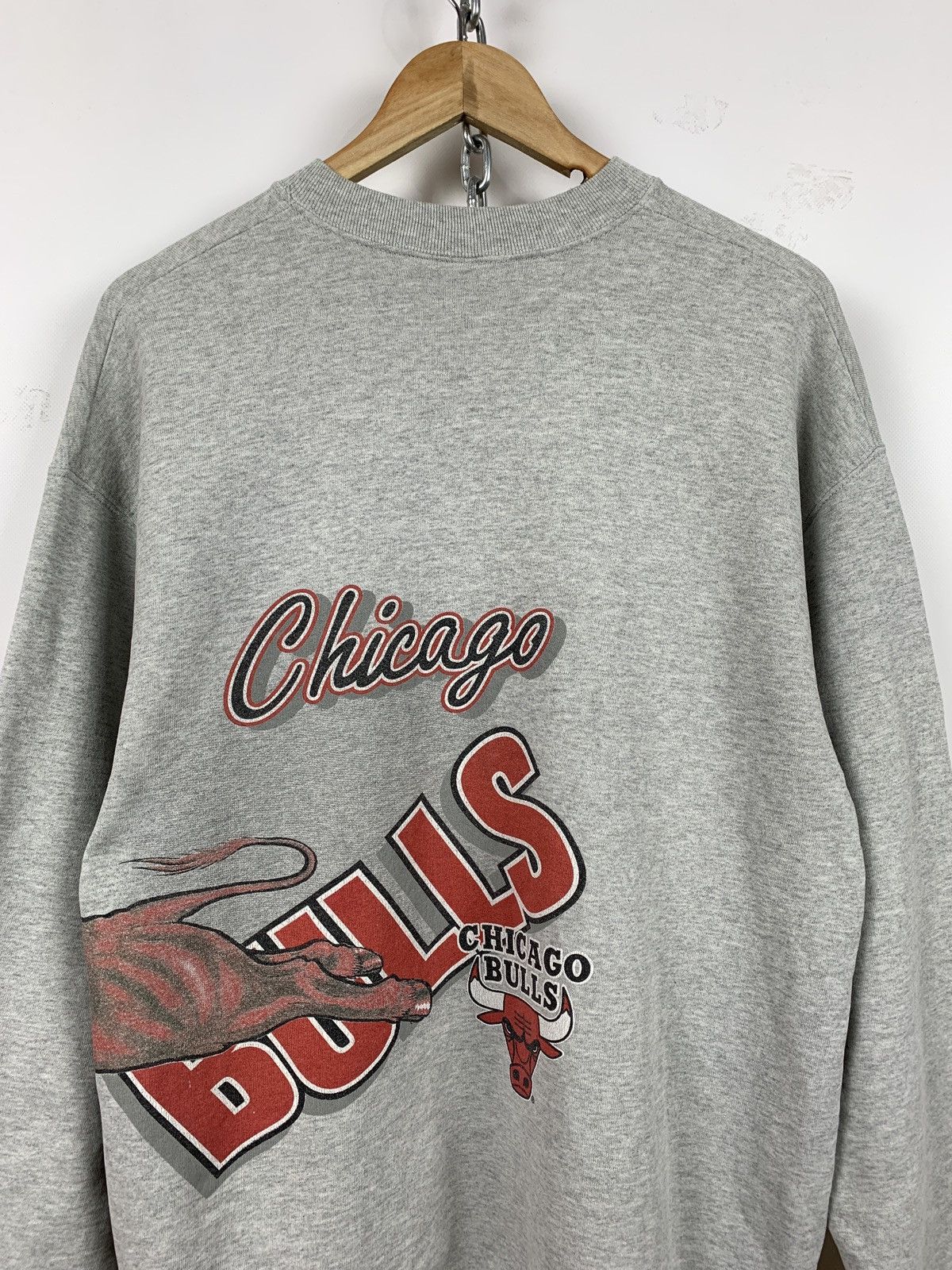 NBA 90s Vintage Chicago Bulls NBA Sweatshirt Size US XL / EU 56 / 4 - 7 Thumbnail