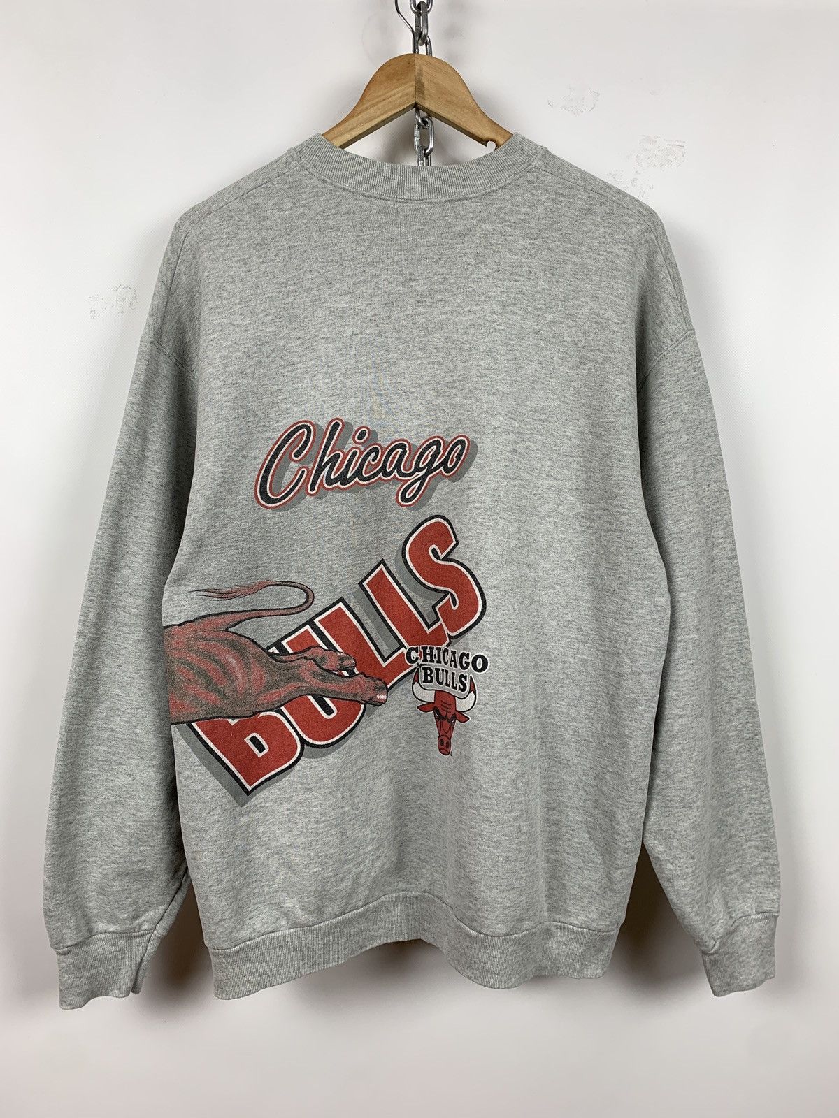 NBA 90s Vintage Chicago Bulls NBA Sweatshirt Size US XL / EU 56 / 4 - 2 Thumbnail