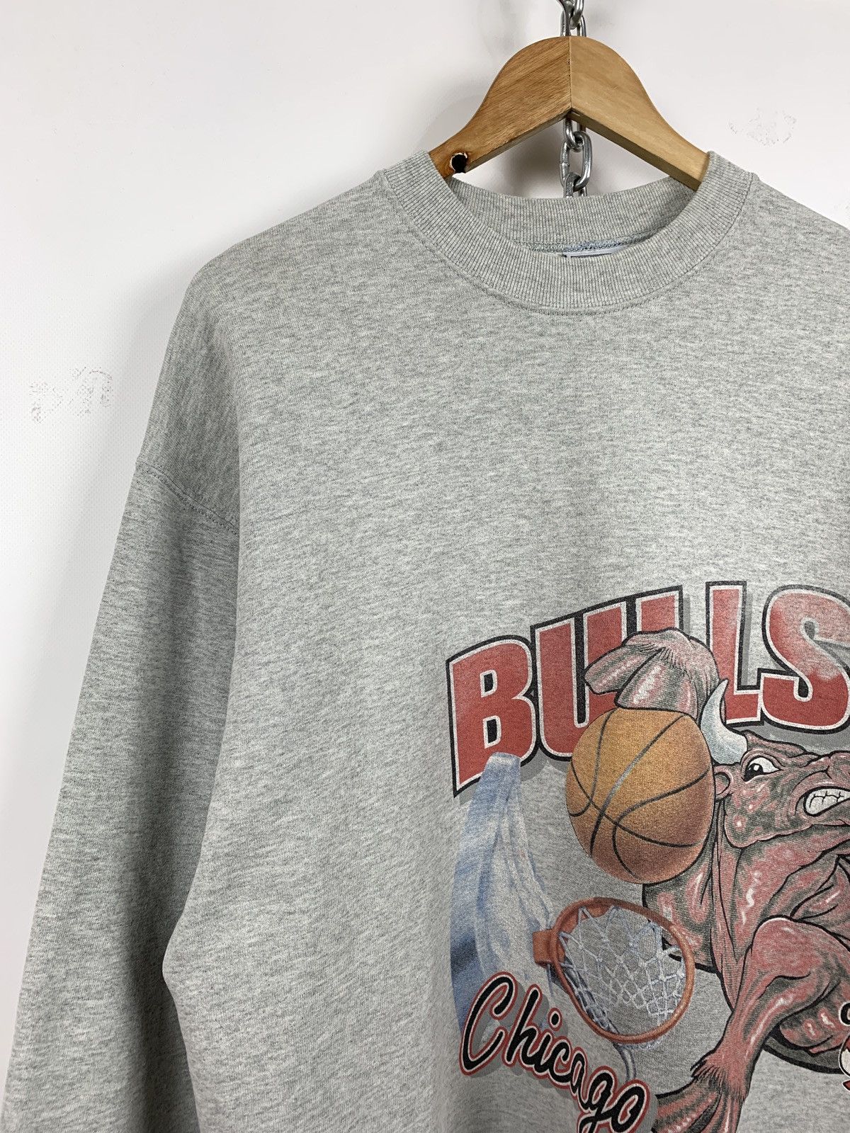 NBA 90s Vintage Chicago Bulls NBA Sweatshirt Size US XL / EU 56 / 4 - 6 Thumbnail