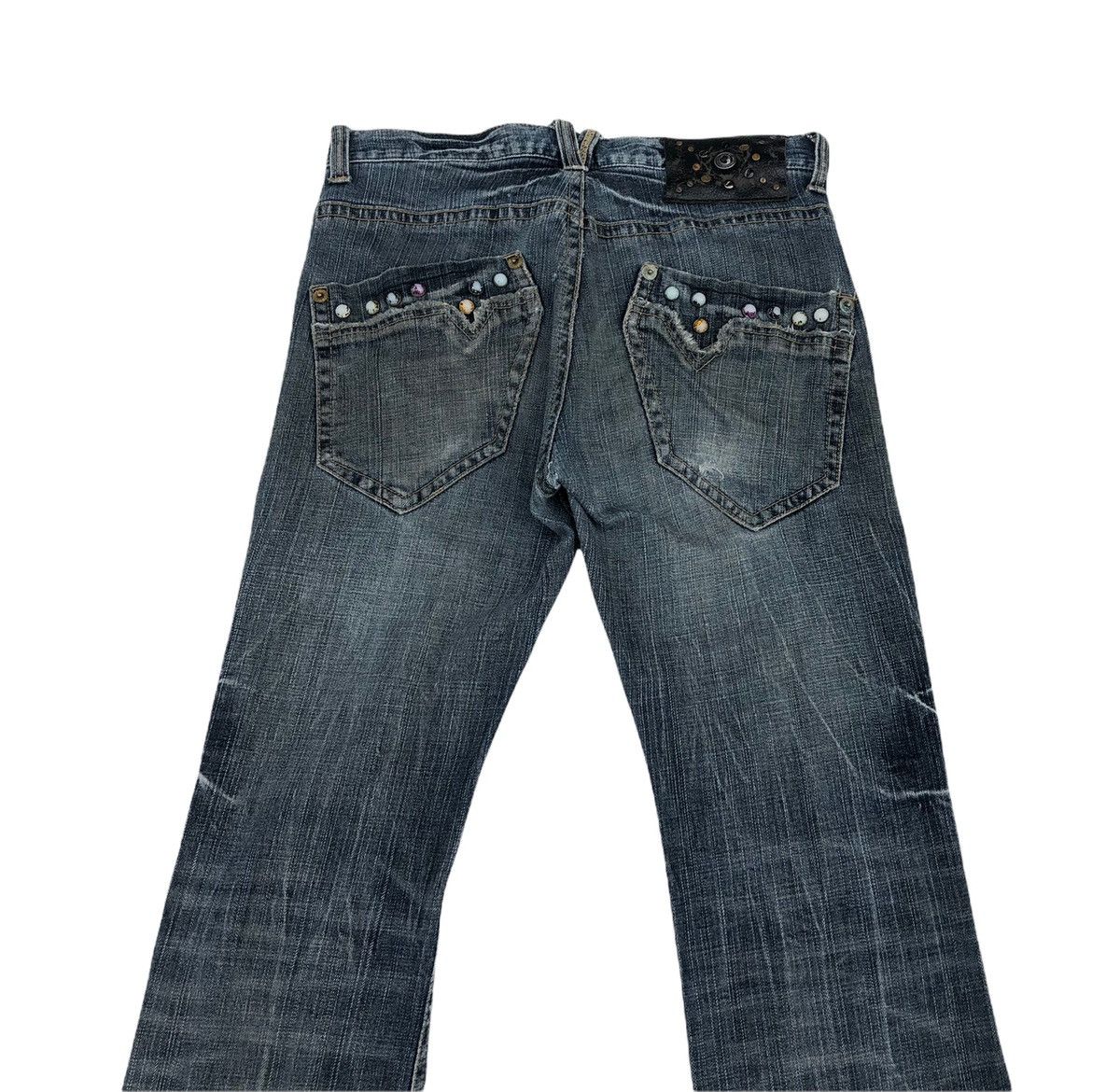 Japanese Brand Japanese Distressed Flare Jeans Size US 30 / EU 46 - 6 Thumbnail