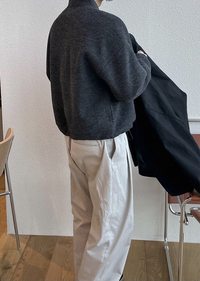 Japanese Brand × Vintage F/W Korean fashion grey 90s cardigan jacket aesthetic Size US M / EU 48-50 / 2 - 6 Thumbnail