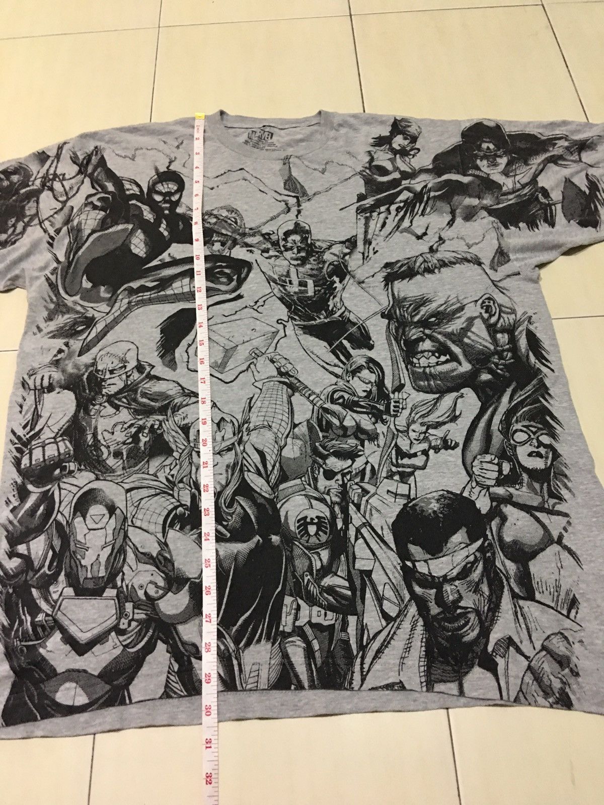 Cartoon Network × Marvel Comics Marvel All Superhero Character Full Print shirt Size US XL / EU 56 / 4 - 8 Thumbnail