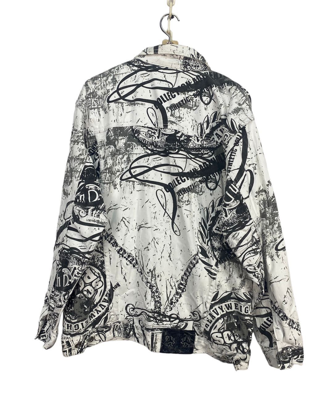 Southpole South Pole distressed printed button up jacket Size US L / EU 52-54 / 3 - 2 Thumbnail