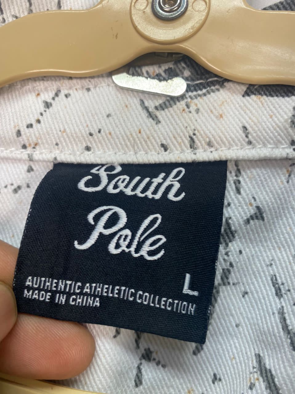 Southpole South Pole distressed printed button up jacket Size US L / EU 52-54 / 3 - 4 Thumbnail