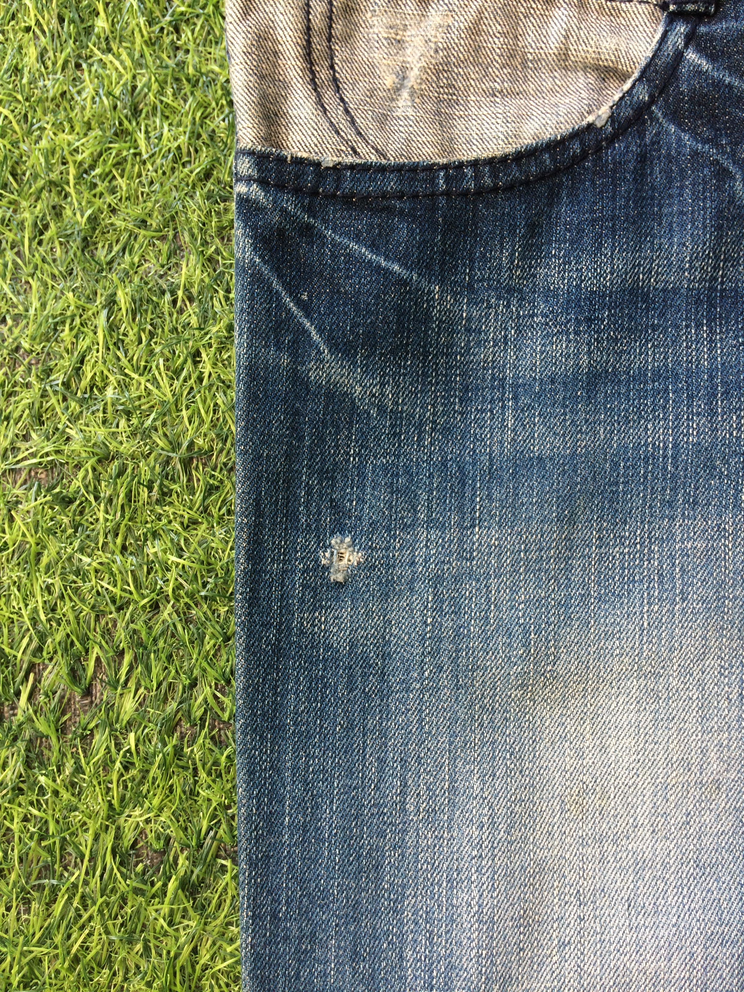 Japanese Brand × Seditionaries Two Tone Denim Double Waist Jeans Pants #D-385 Size US 31 - 8 Thumbnail